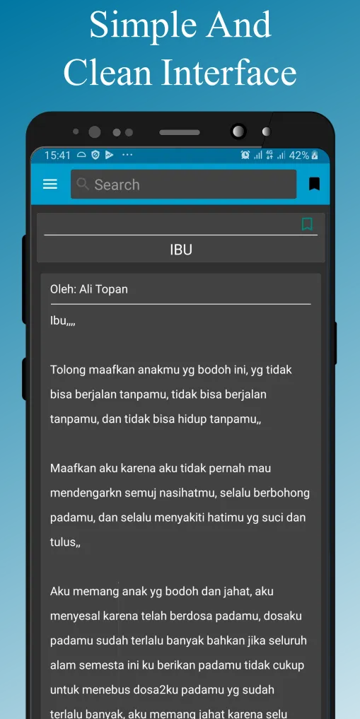 Puisi Ibu Tersayang | Indus Appstore | Screenshot