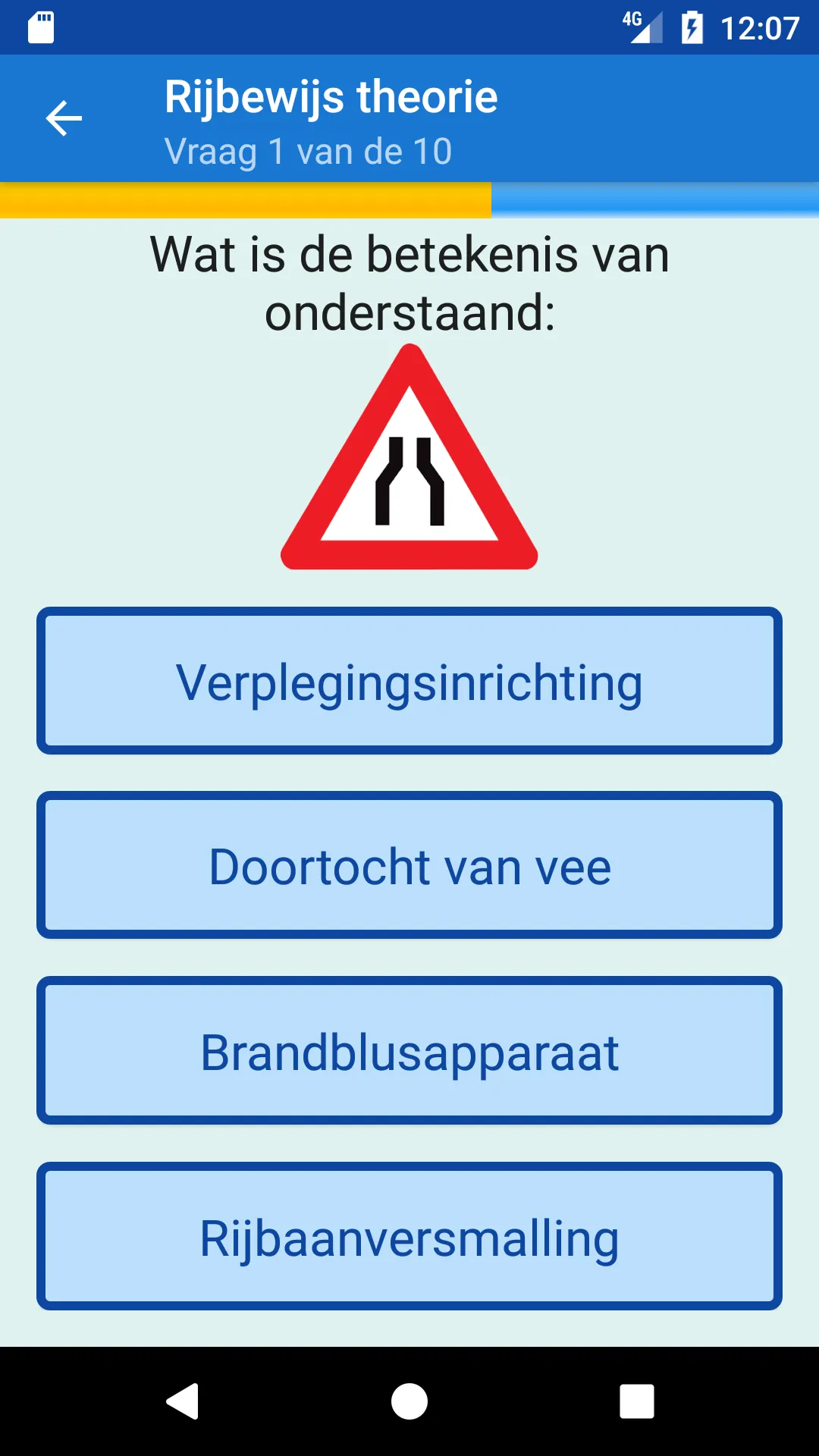 Rijbewijs theorie België | Indus Appstore | Screenshot