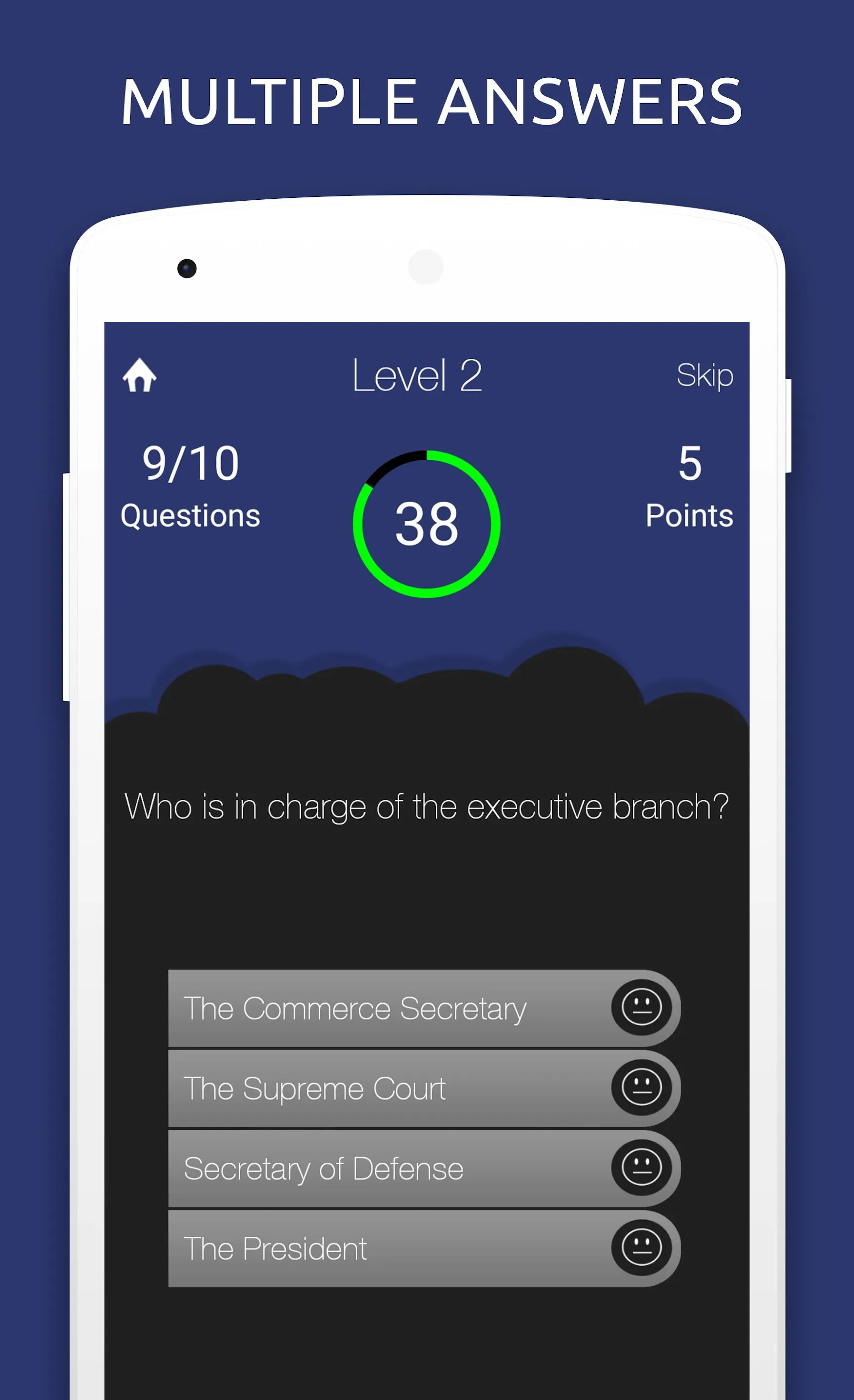 US Citizenship Test Civic Quiz | Indus Appstore | Screenshot