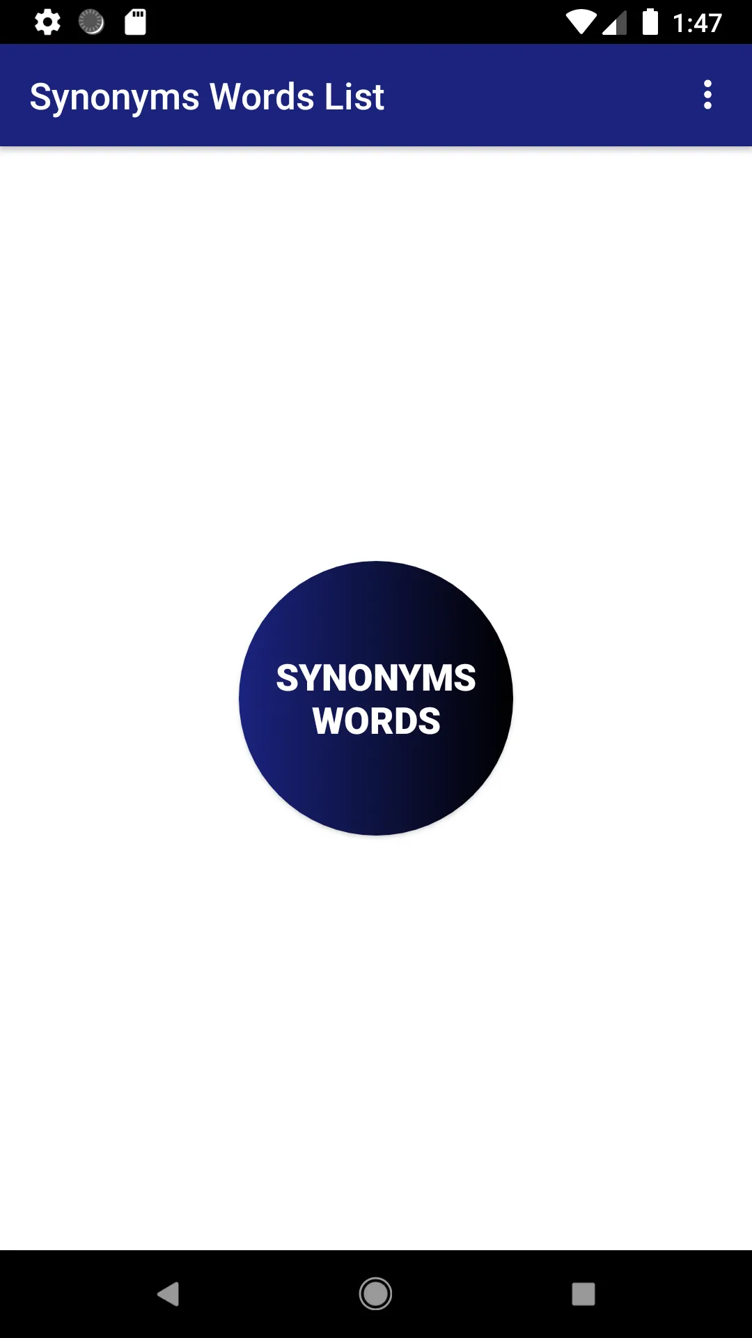 Synonyms Words List | Indus Appstore | Screenshot