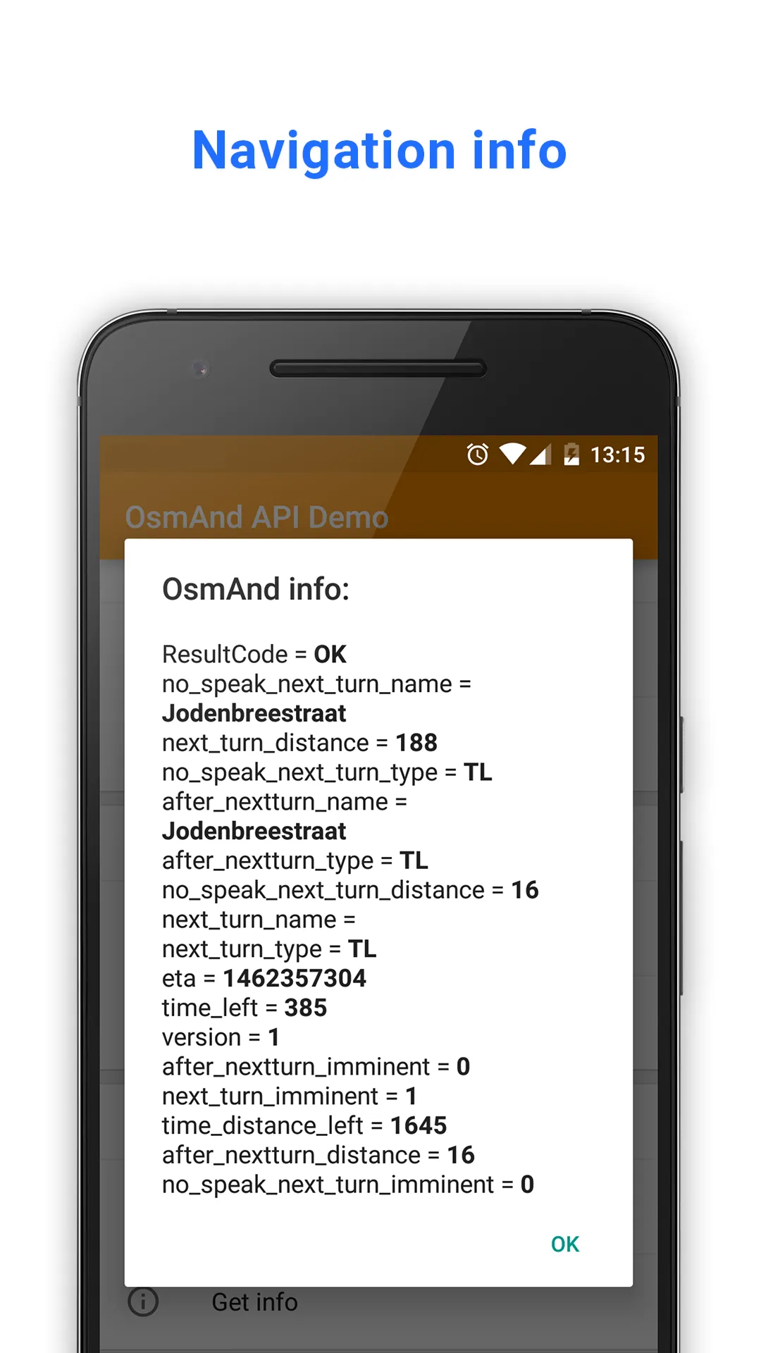 OsmAnd API Demo | Indus Appstore | Screenshot