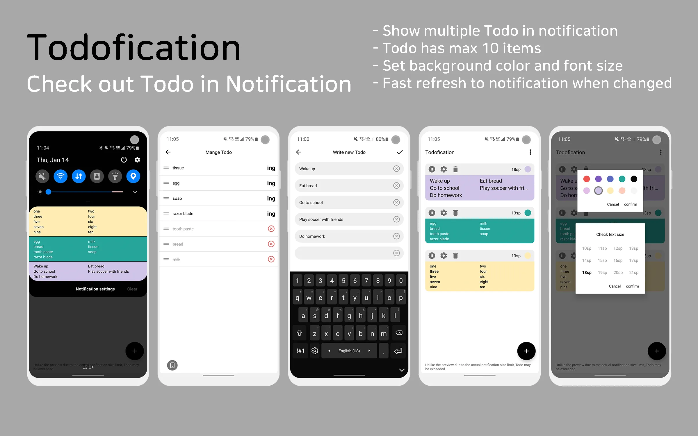 Todo in Notification : Todofic | Indus Appstore | Screenshot