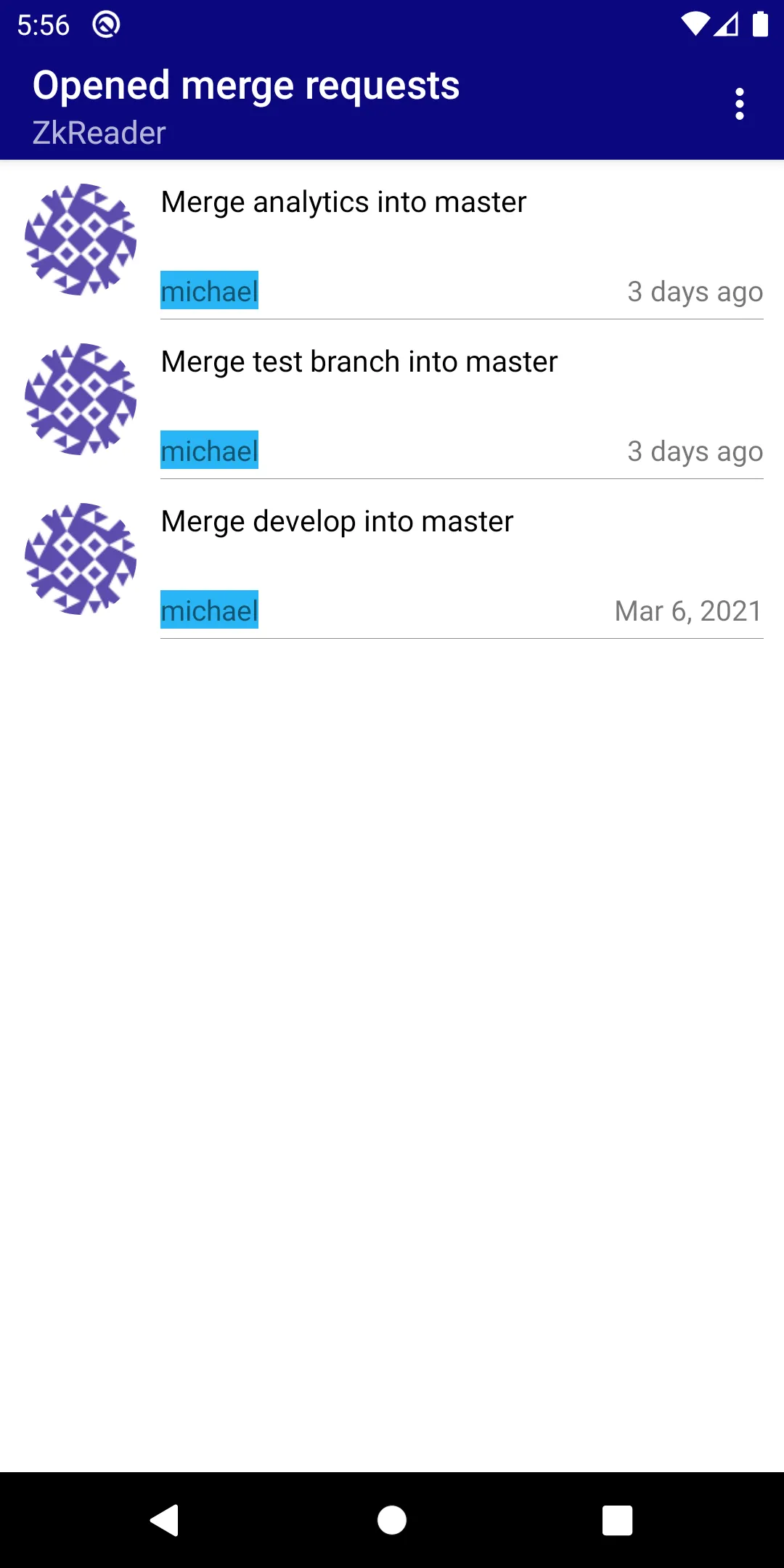 Merge Request Approver | Indus Appstore | Screenshot