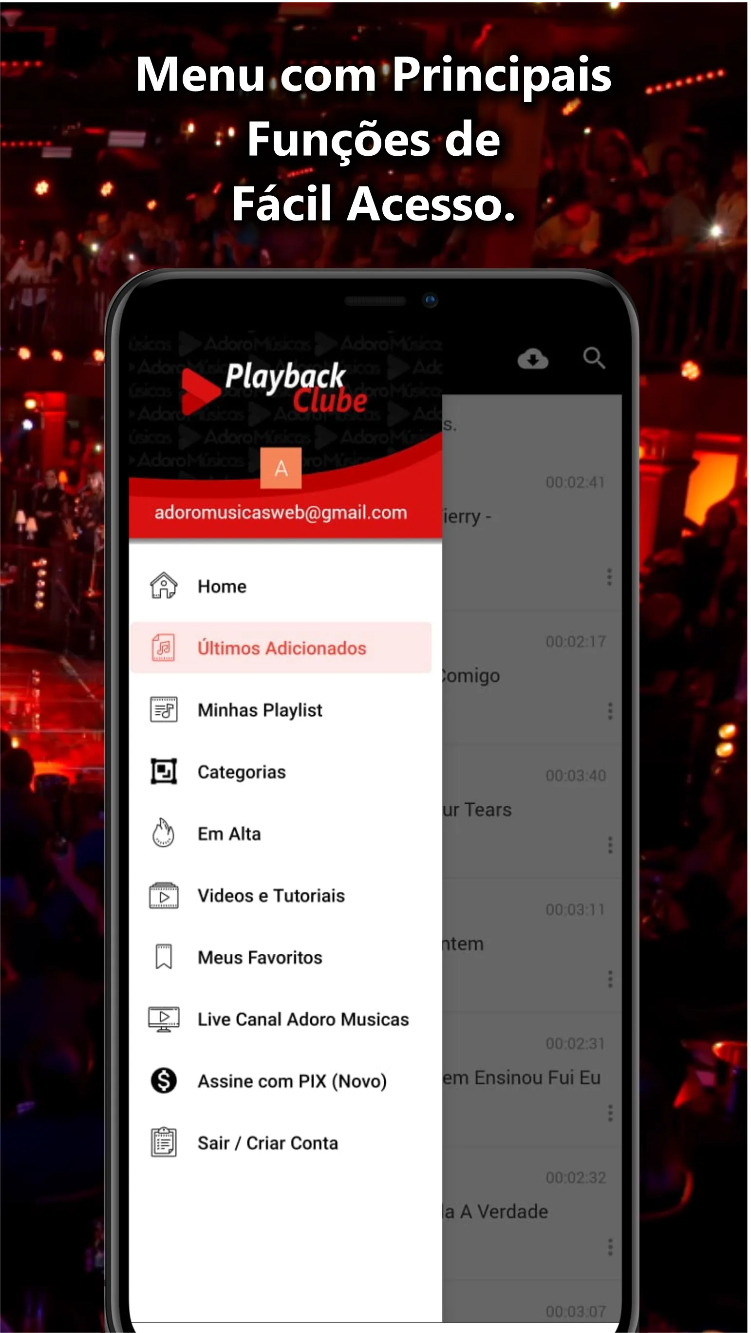 Playback Clube Backing Tracks | Indus Appstore | Screenshot