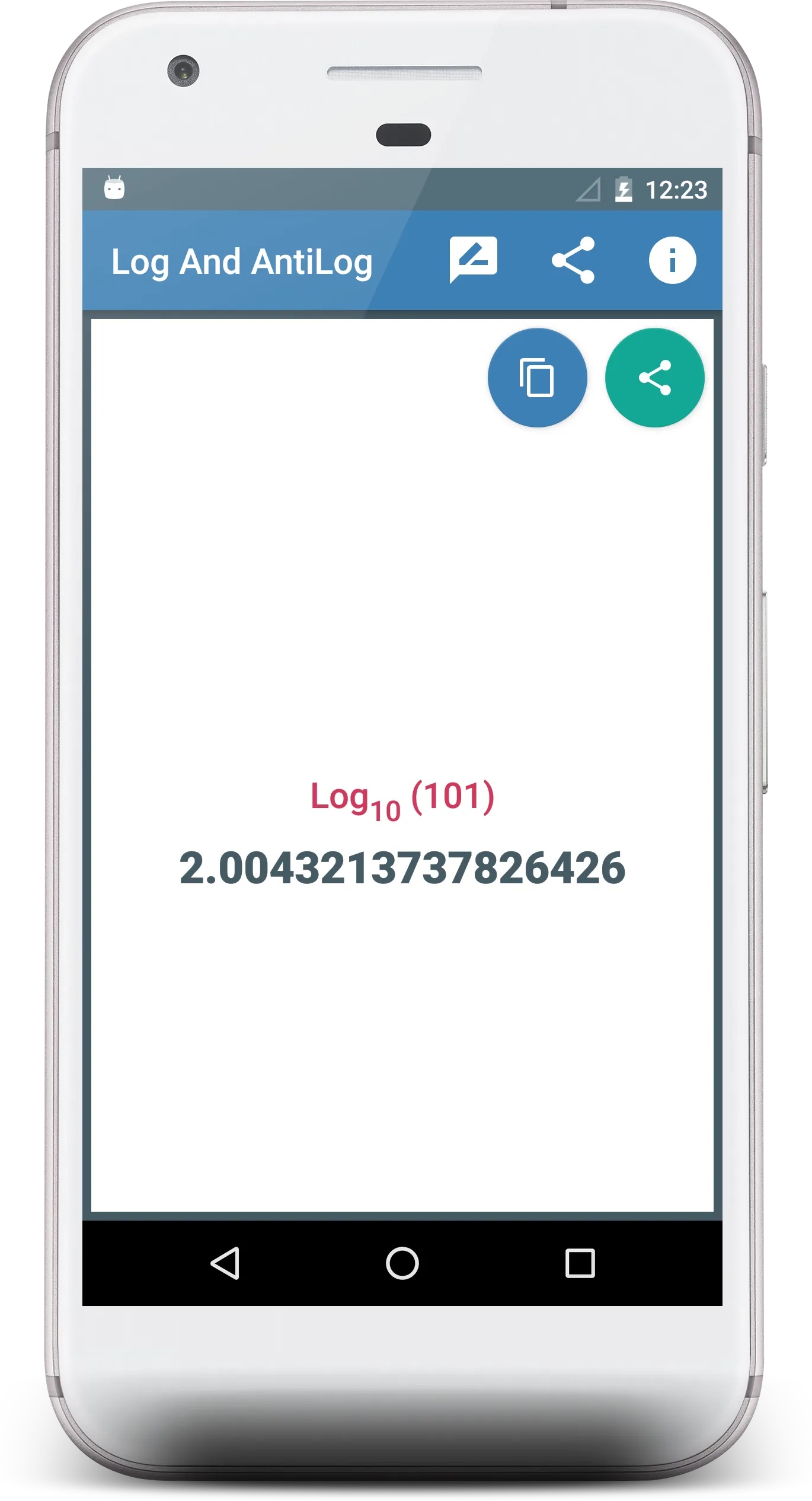 Log and Antilog Calculator | Indus Appstore | Screenshot