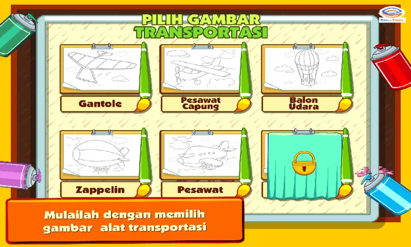 Marbel Mewarnai : Transportasi | Indus Appstore | Screenshot