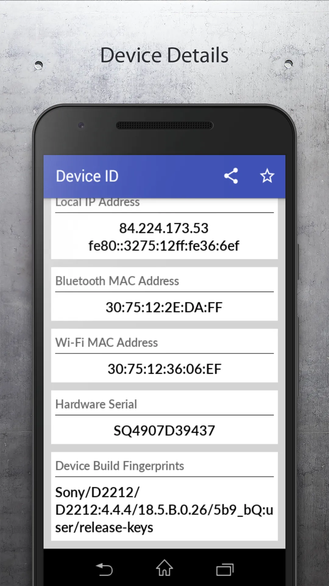 Device ID | Indus Appstore | Screenshot