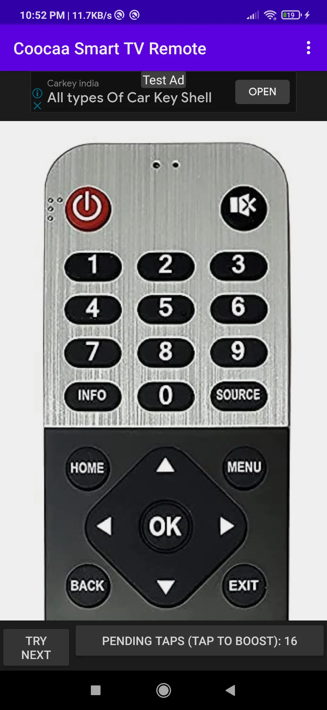 Coocaa Smart TV Remote | Indus Appstore | Screenshot