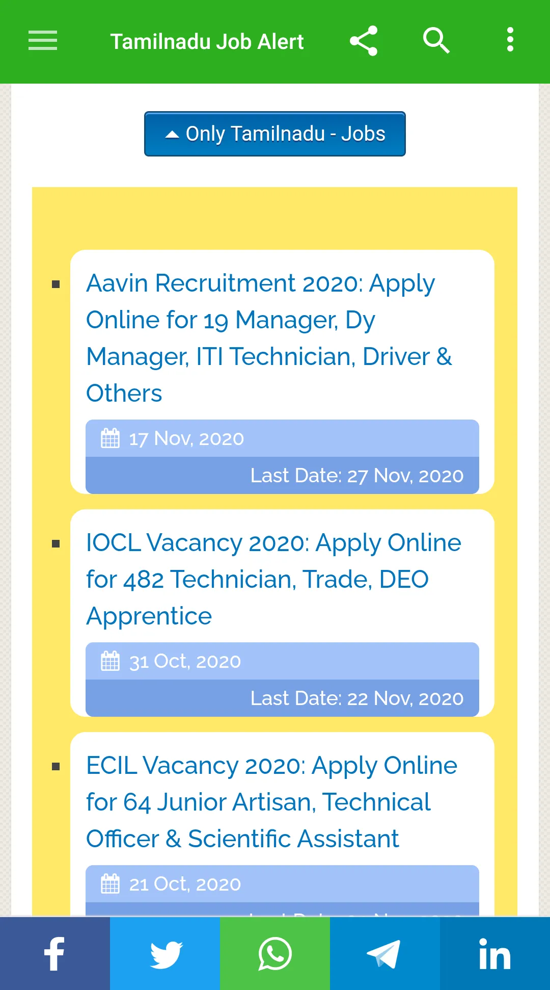 Tamilnadu Job Alert | Indus Appstore | Screenshot