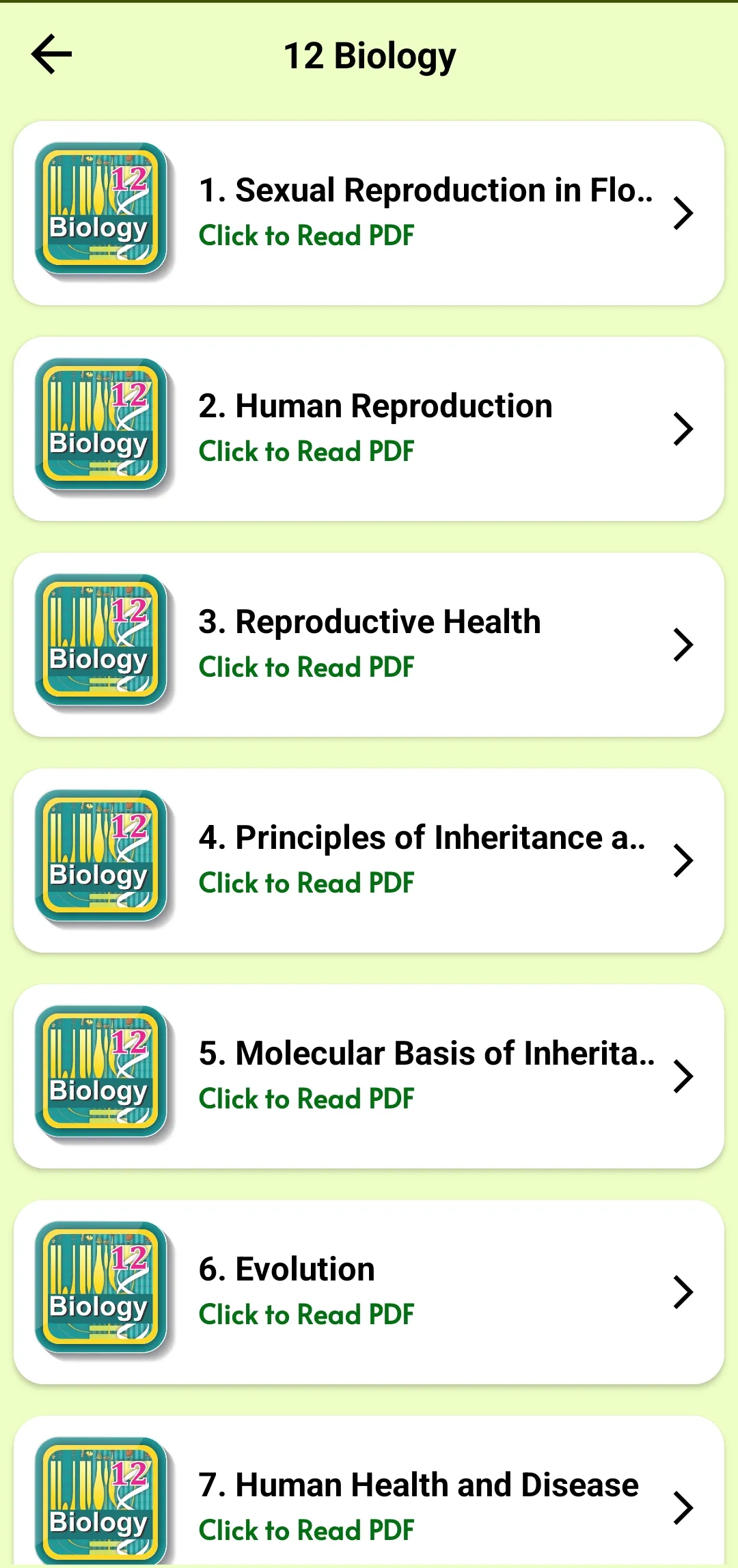 Class 12 Biology for 2024-25 | Indus Appstore | Screenshot