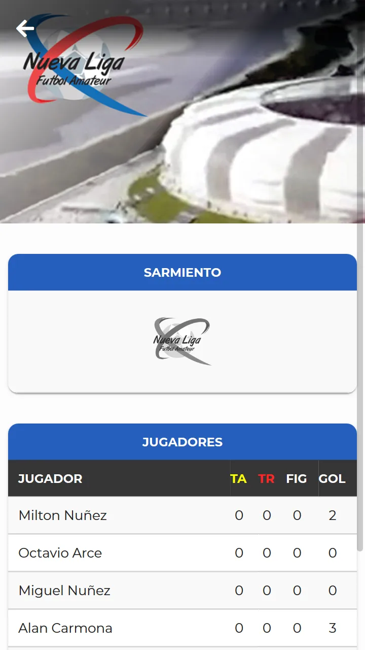 Nueva Liga Amateur | Indus Appstore | Screenshot