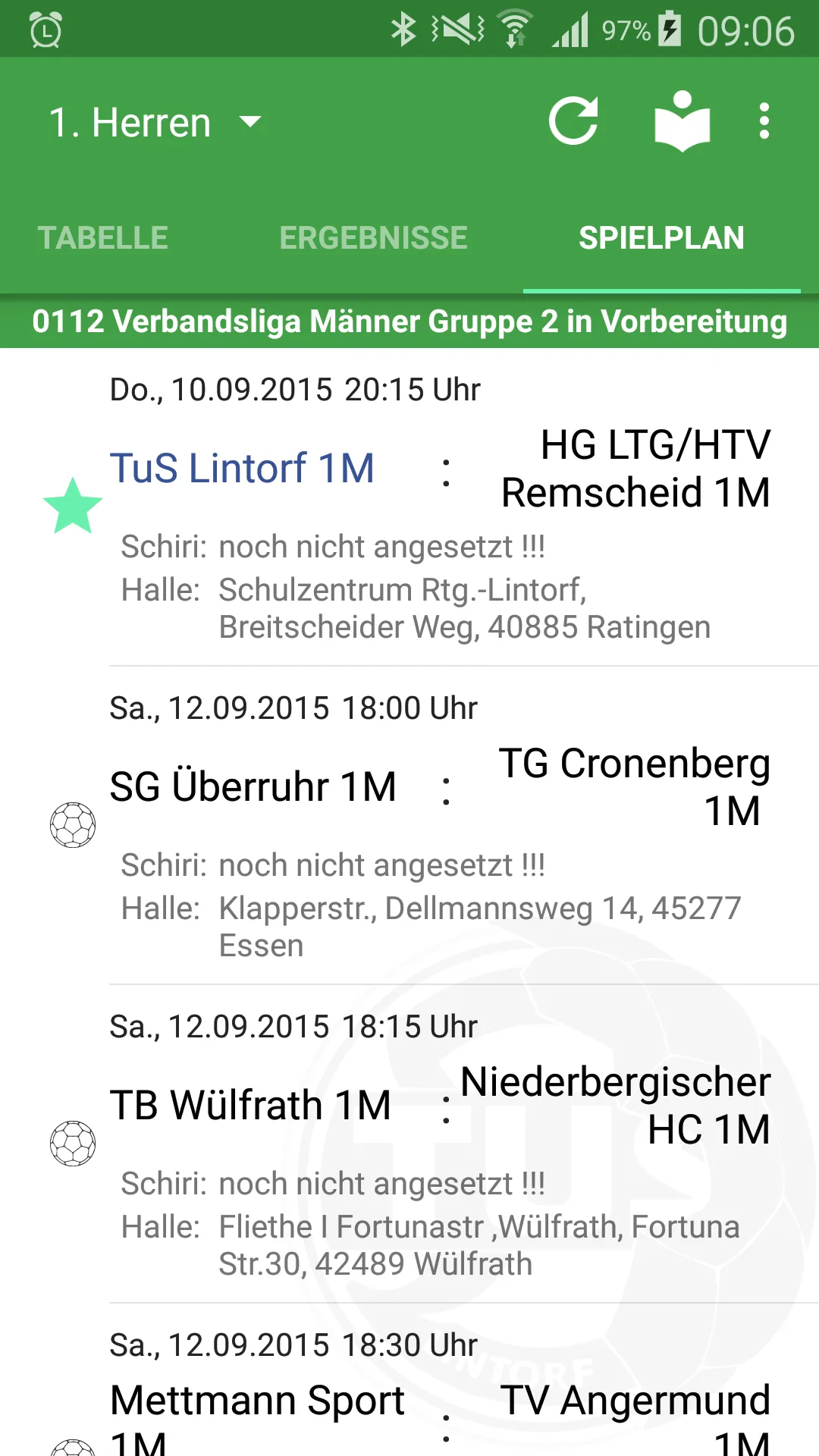 TuS Lintorf Handball | Indus Appstore | Screenshot