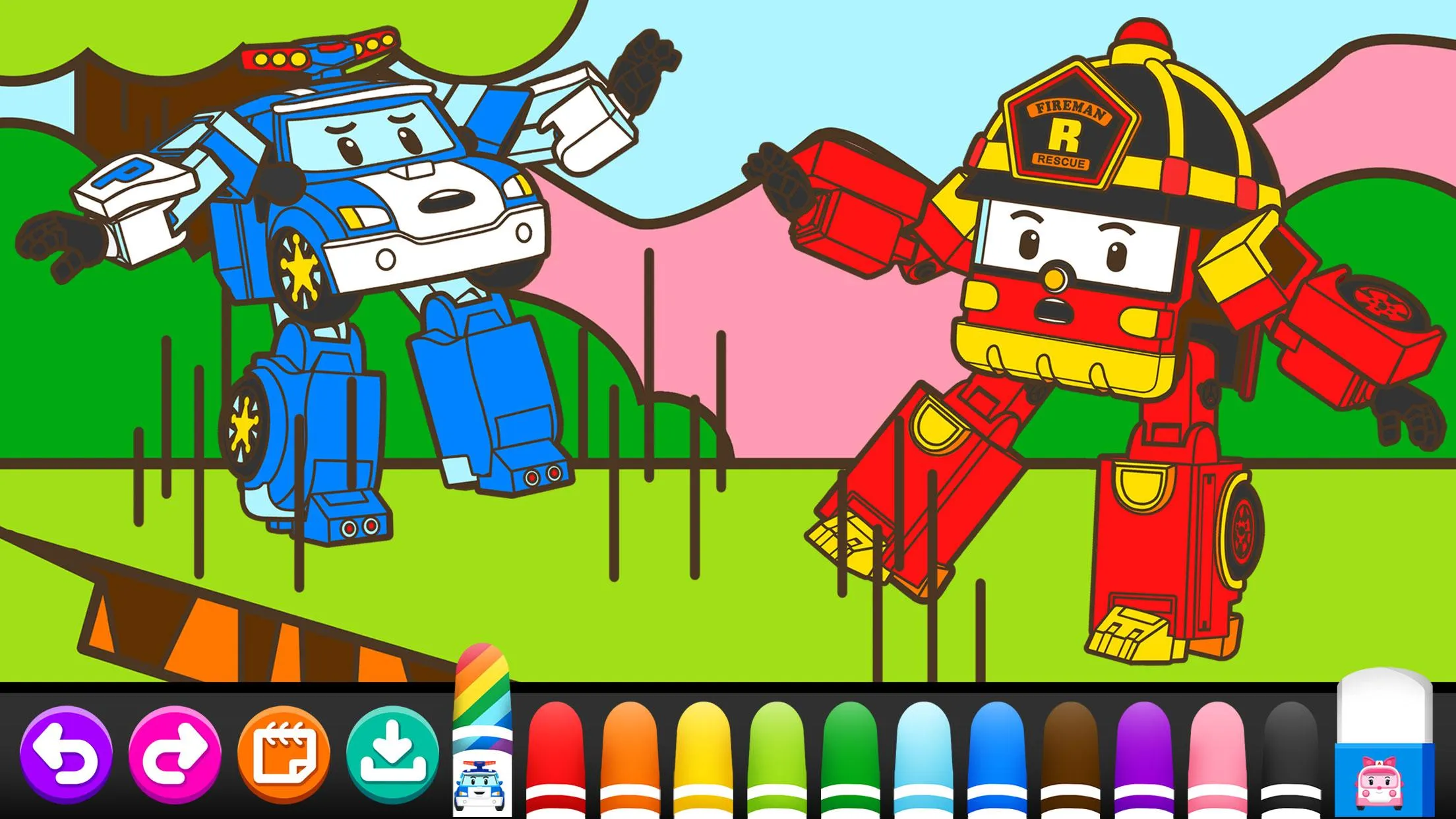 Robocar Poli SketchBook - Kids | Indus Appstore | Screenshot