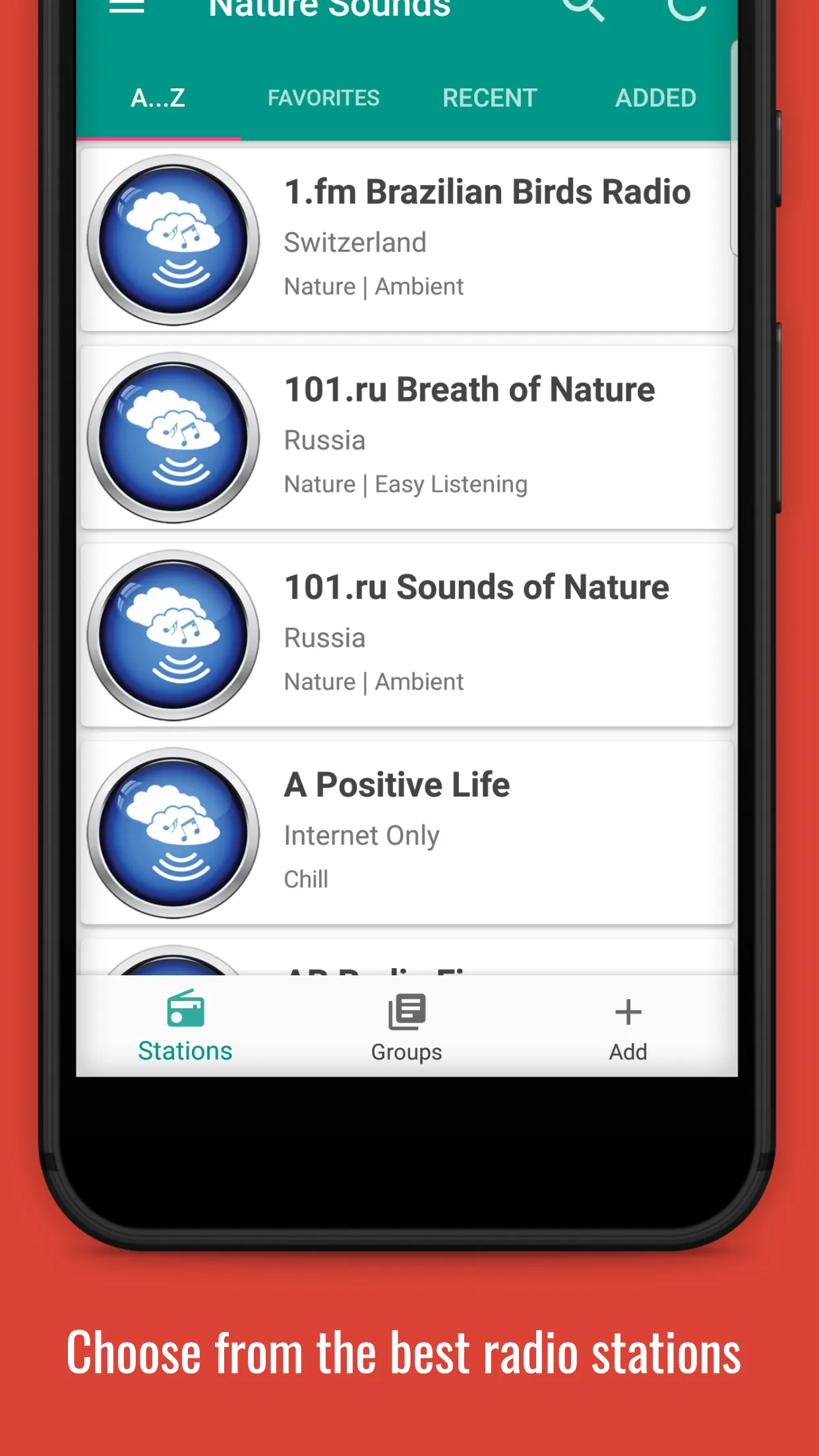 Nature Sounds Radios | Indus Appstore | Screenshot