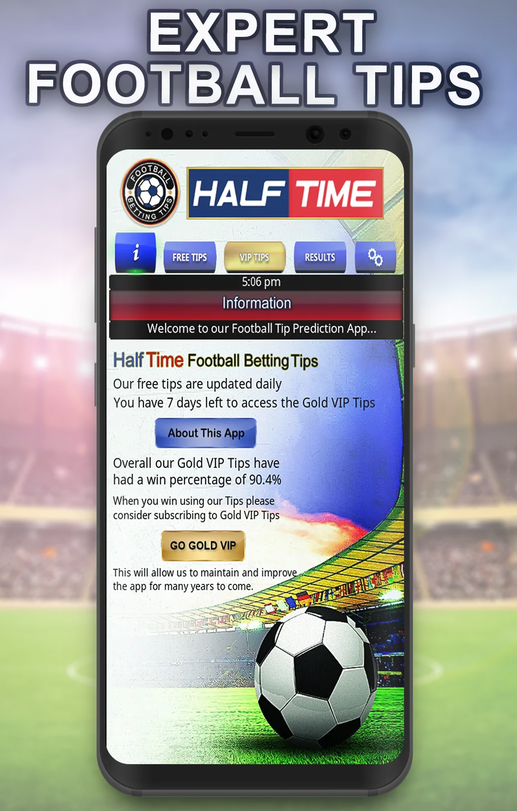 Half Time football betting tip | Indus Appstore | Screenshot