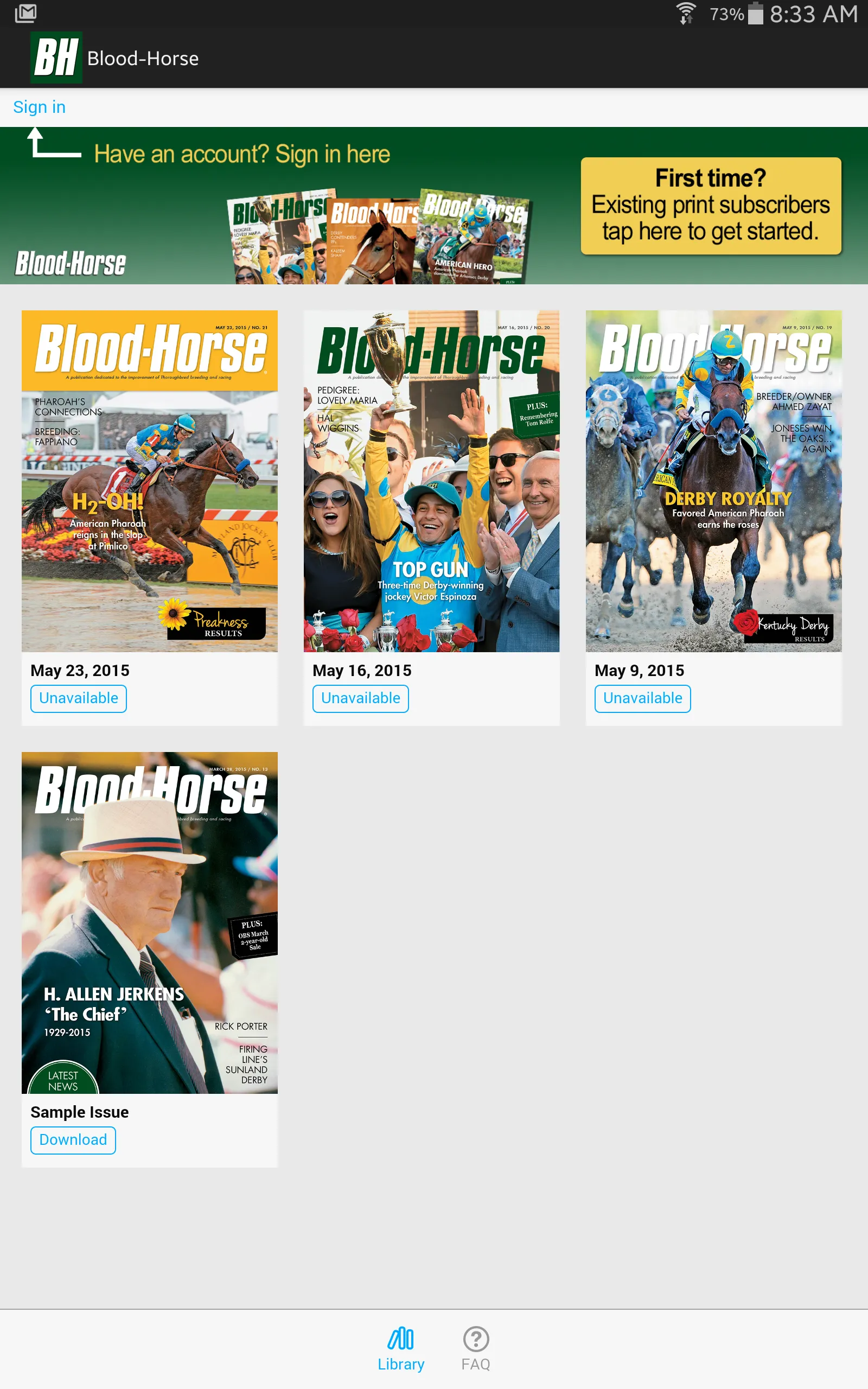 BloodHorse Magazine | Indus Appstore | Screenshot