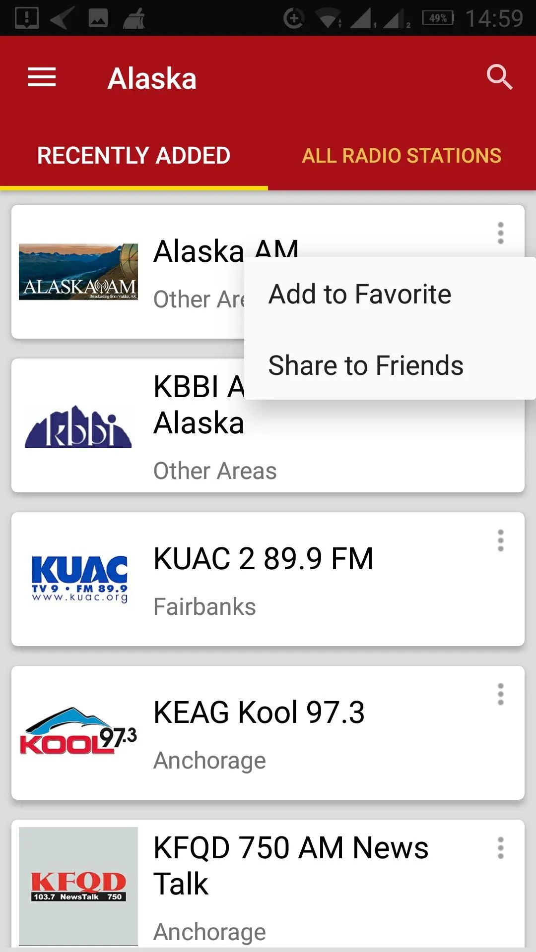 Alaska Radio Stations - USA | Indus Appstore | Screenshot