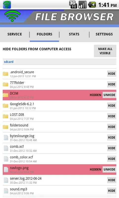 WiFi File Browser | Indus Appstore | Screenshot