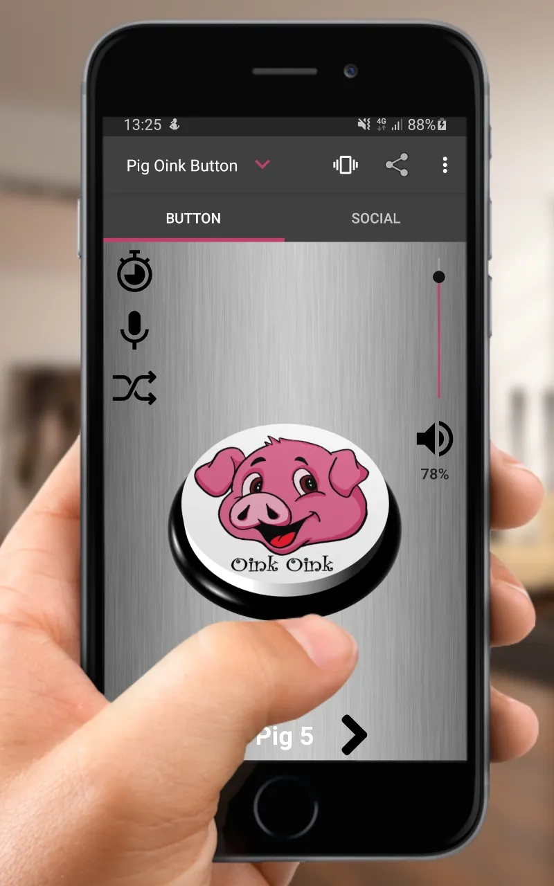 Pig Oink Button | Indus Appstore | Screenshot