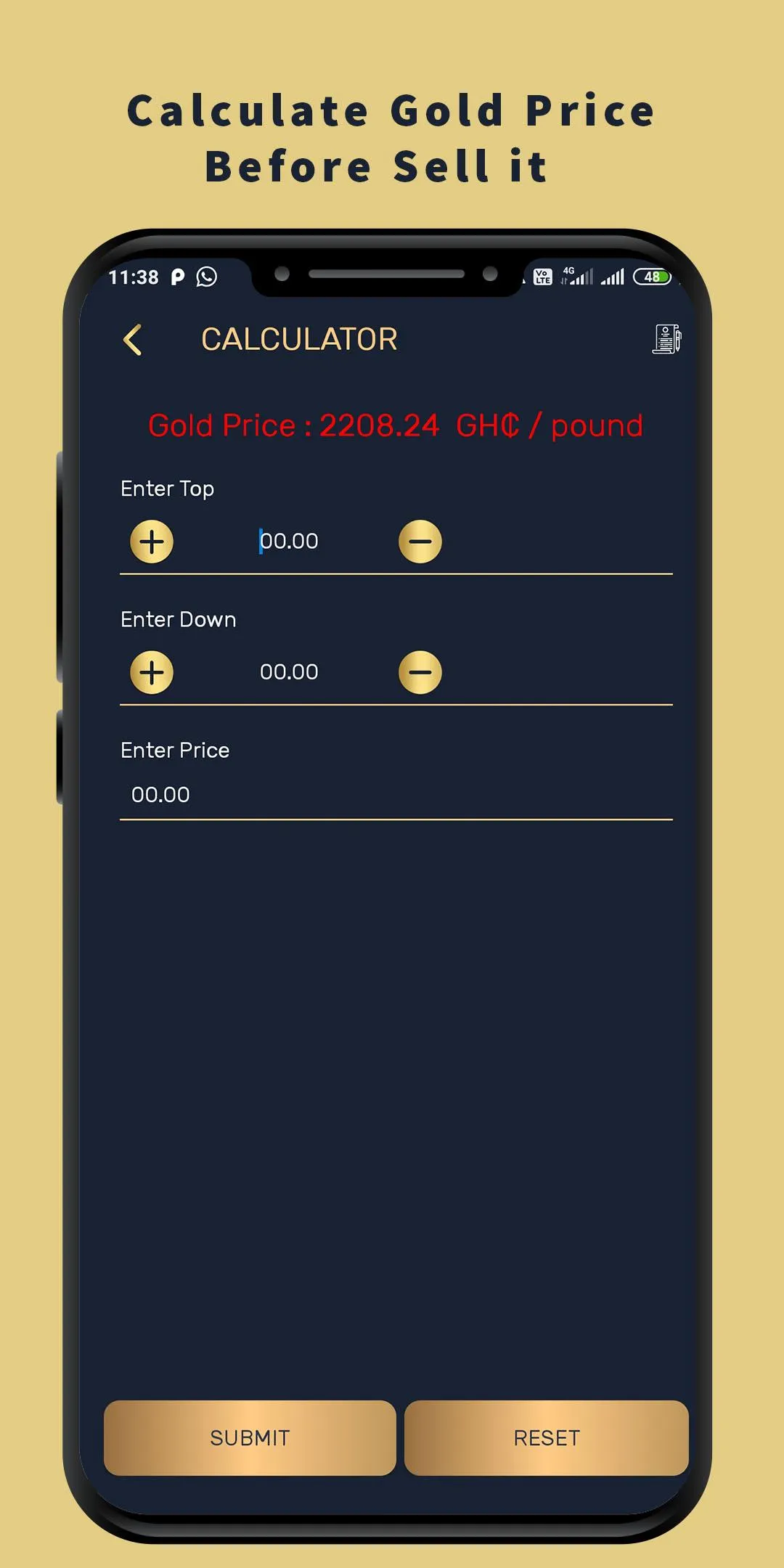 Kaurum - Gold Price Calculator | Indus Appstore | Screenshot