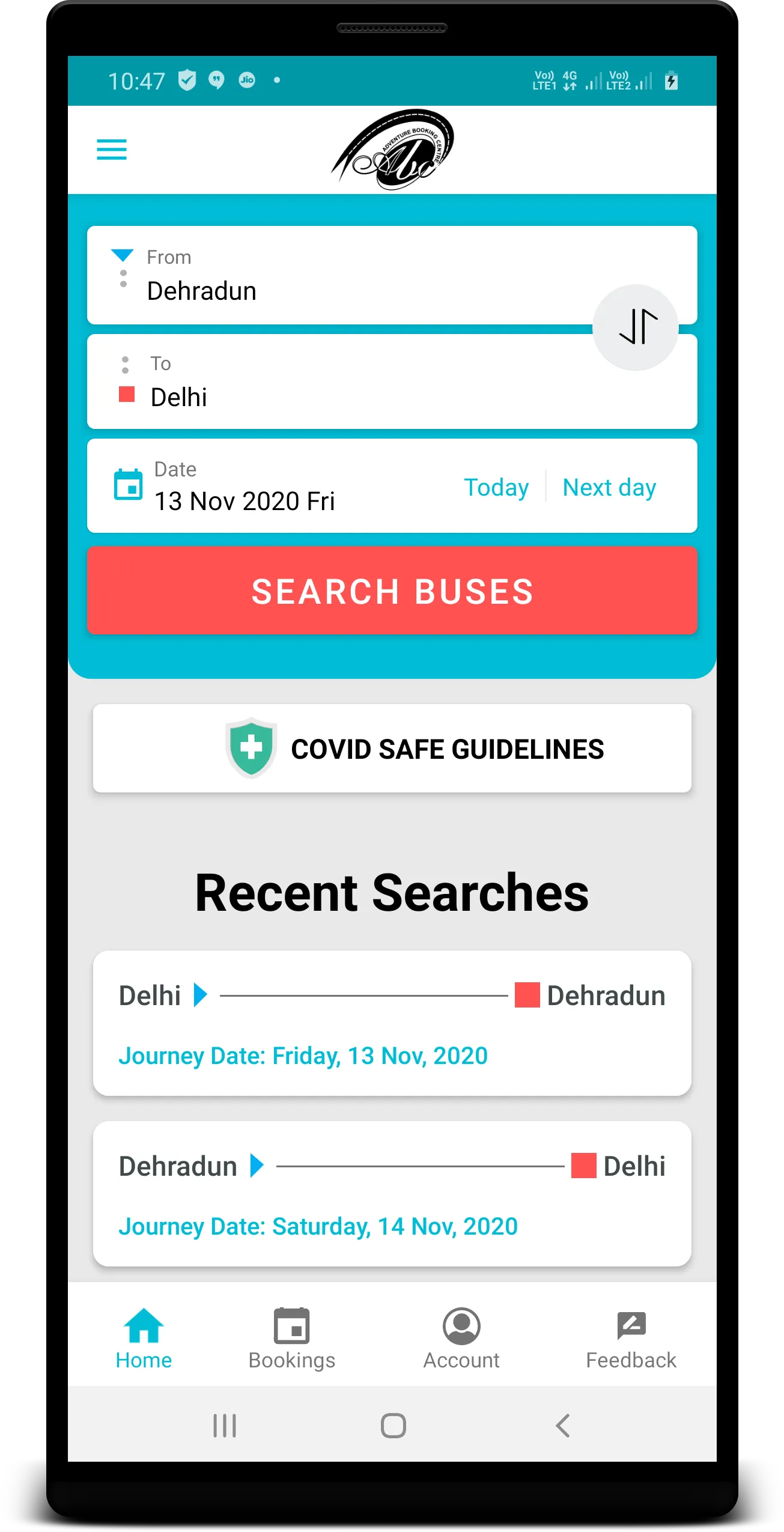 Adventure Booking Center | Indus Appstore | Screenshot