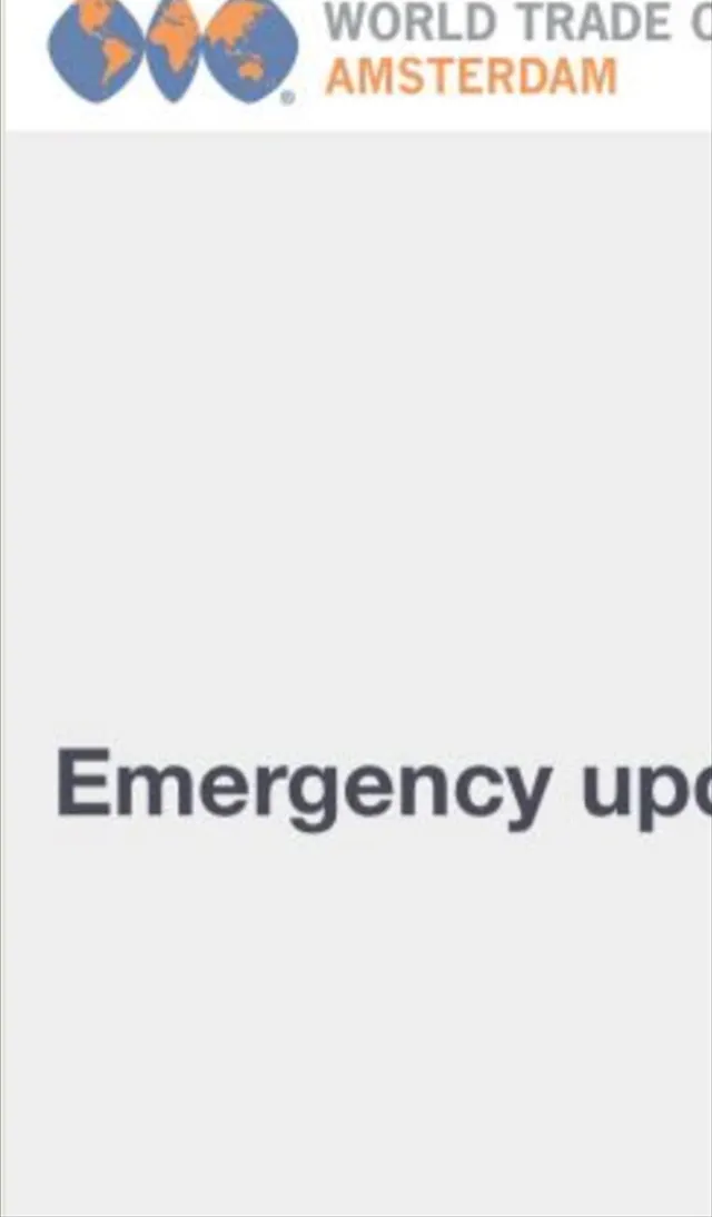 WTC A'dam Emergency Update | Indus Appstore | Screenshot