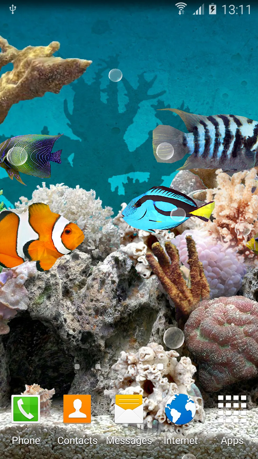 Coral Fish 3D Live Wallpaper | Indus Appstore | Screenshot