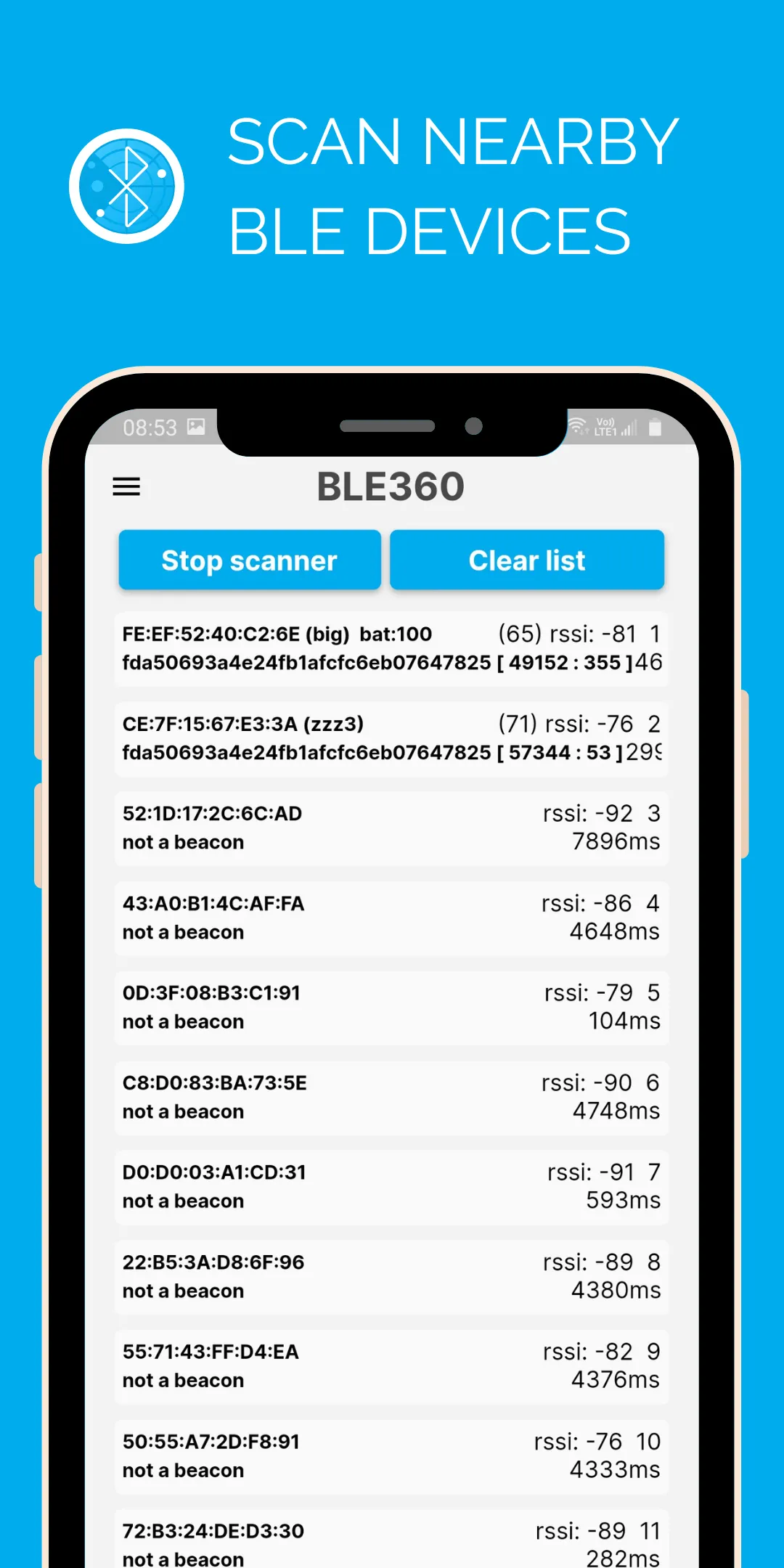 BLE360 | Indus Appstore | Screenshot