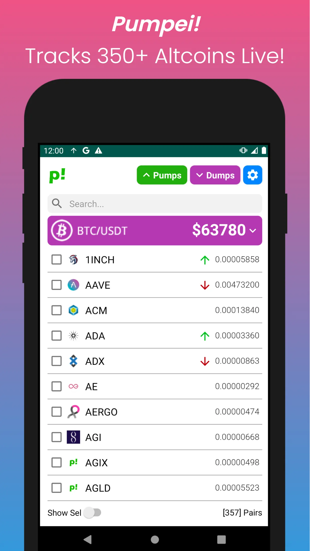 Pumpei! BTC Crypto Pump Finder | Indus Appstore | Screenshot