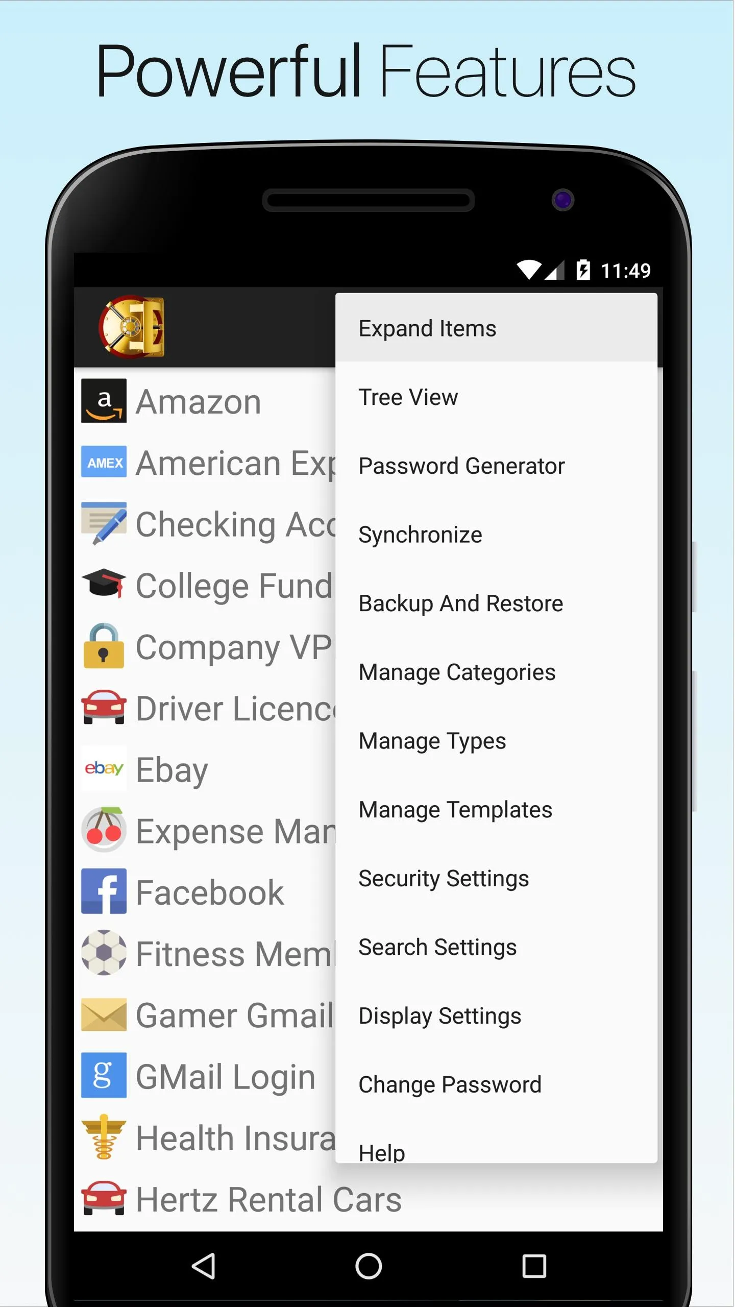 Password Manager Data Vault + | Indus Appstore | Screenshot