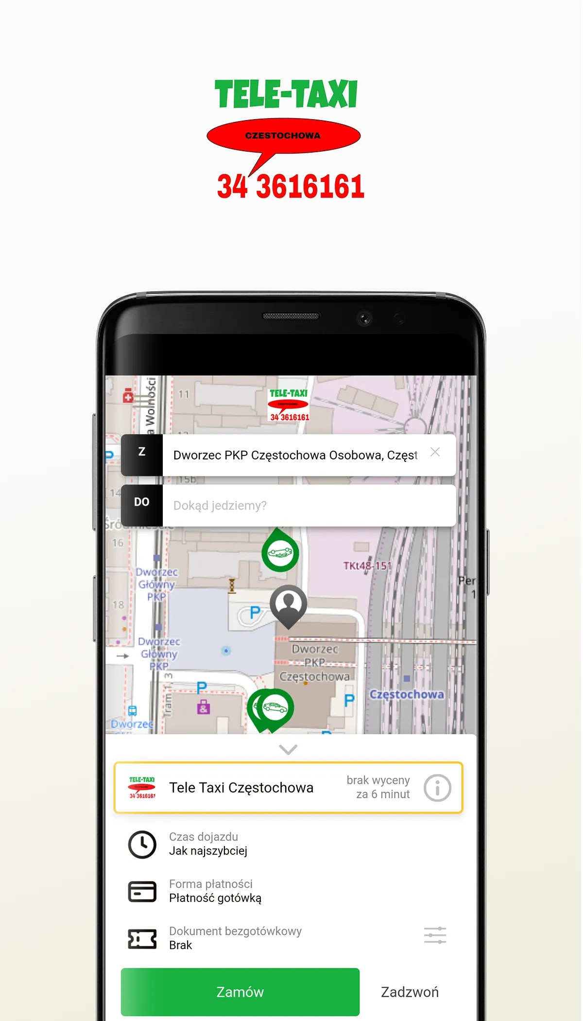 Tele Taxi Częstochowa | Indus Appstore | Screenshot