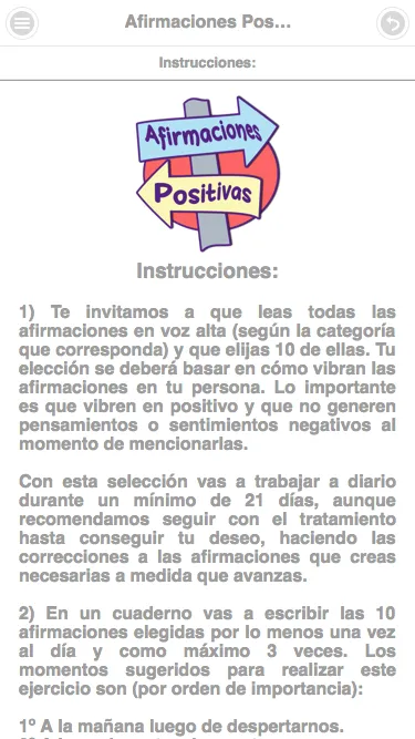 Afirmaciones Positivas | Indus Appstore | Screenshot