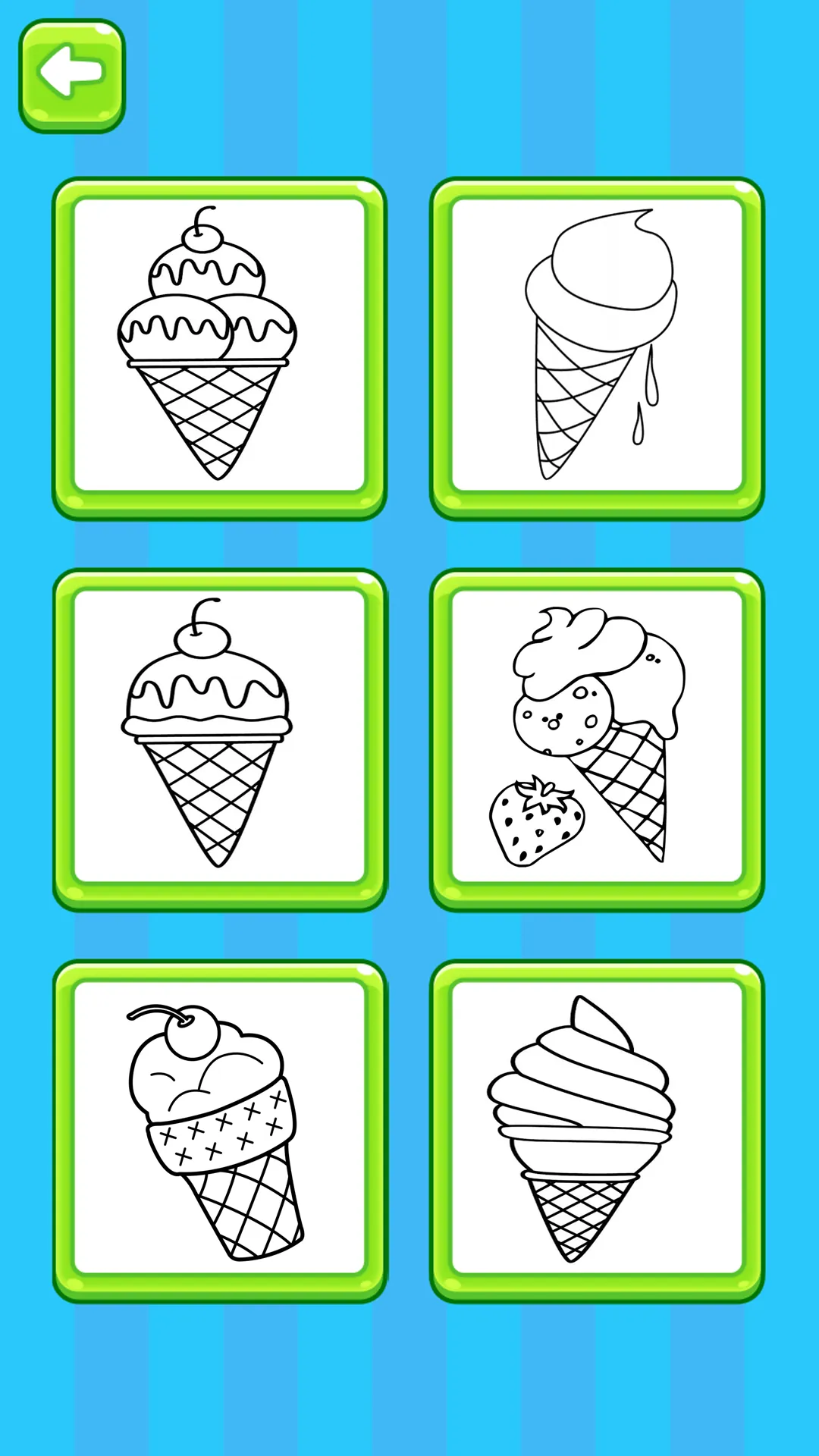 Glitter ice cream coloring | Indus Appstore | Screenshot