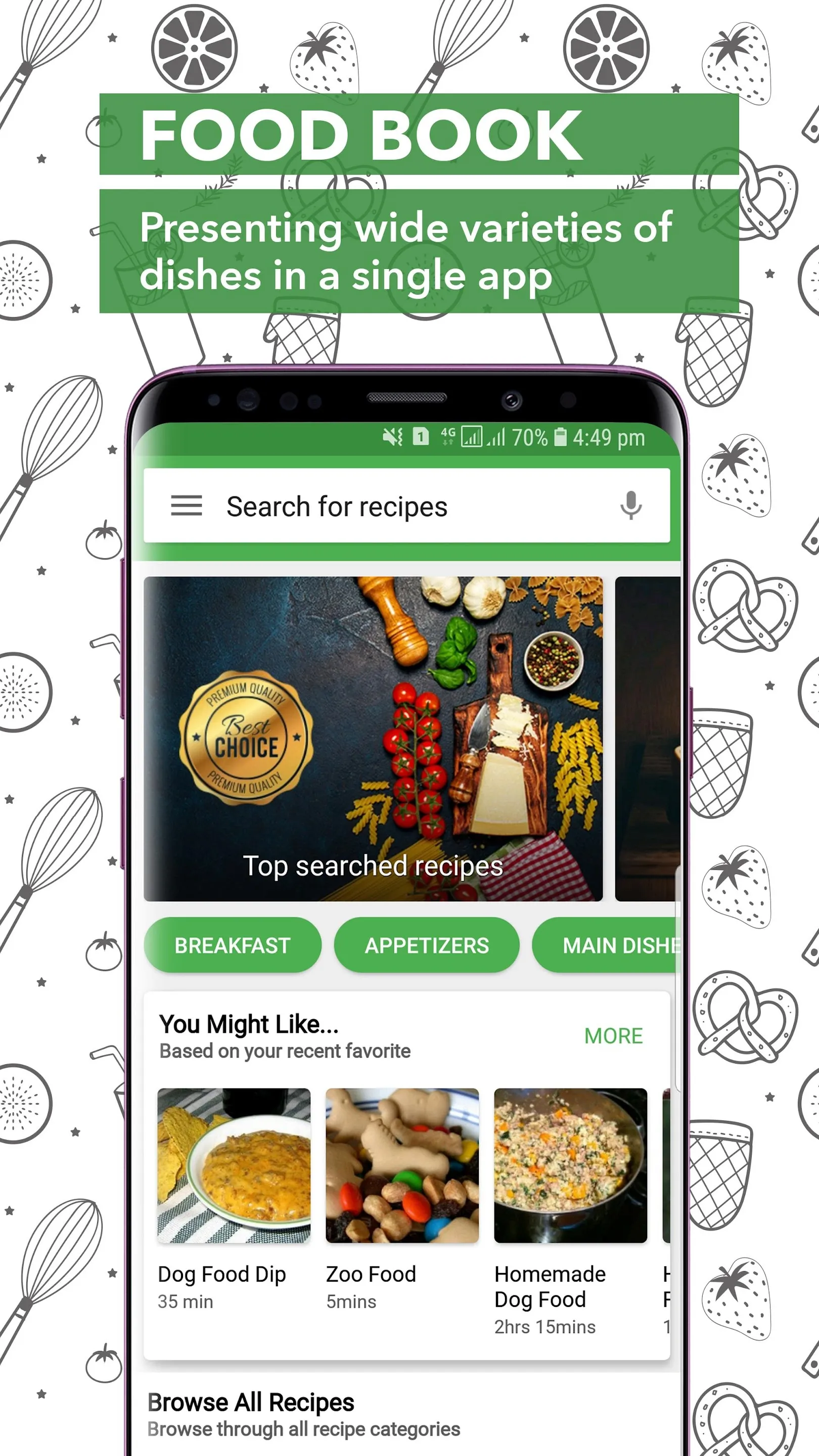 Food Book Recipes | Indus Appstore | Screenshot