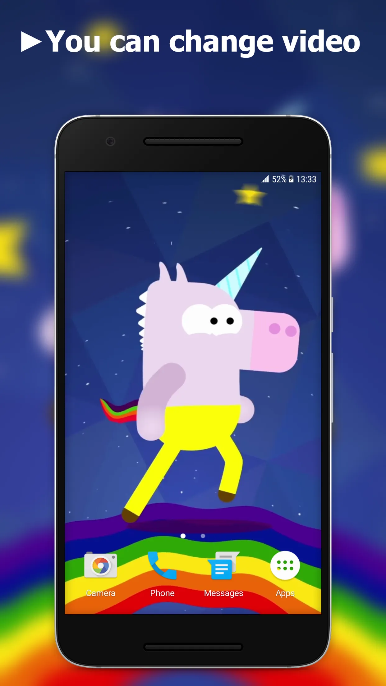 Unicorn Video Live Wallpaper | Indus Appstore | Screenshot