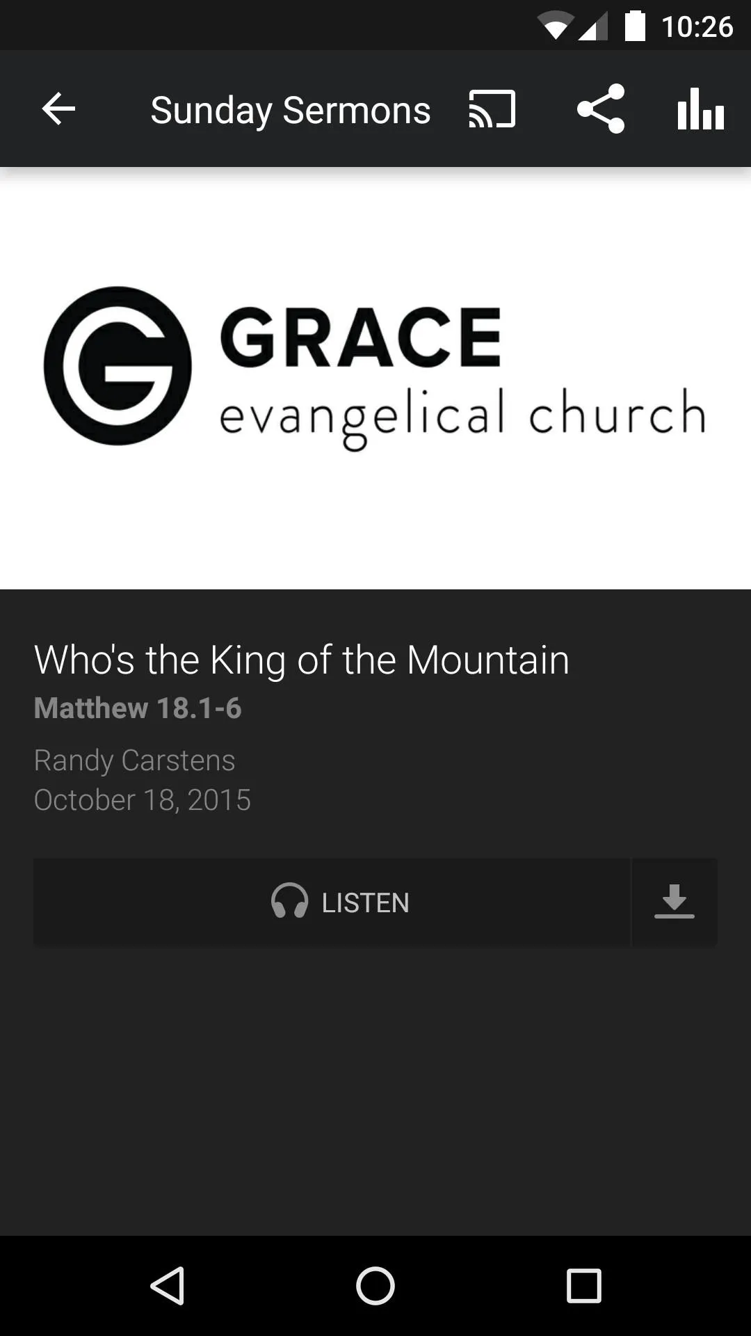 Grace Evangelical Church | Indus Appstore | Screenshot