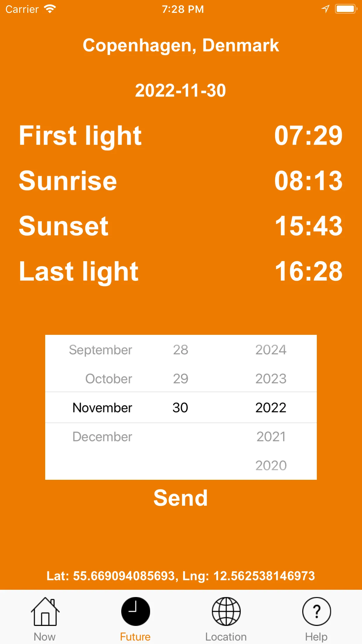 Sunset and Sunrise time | Indus Appstore | Screenshot