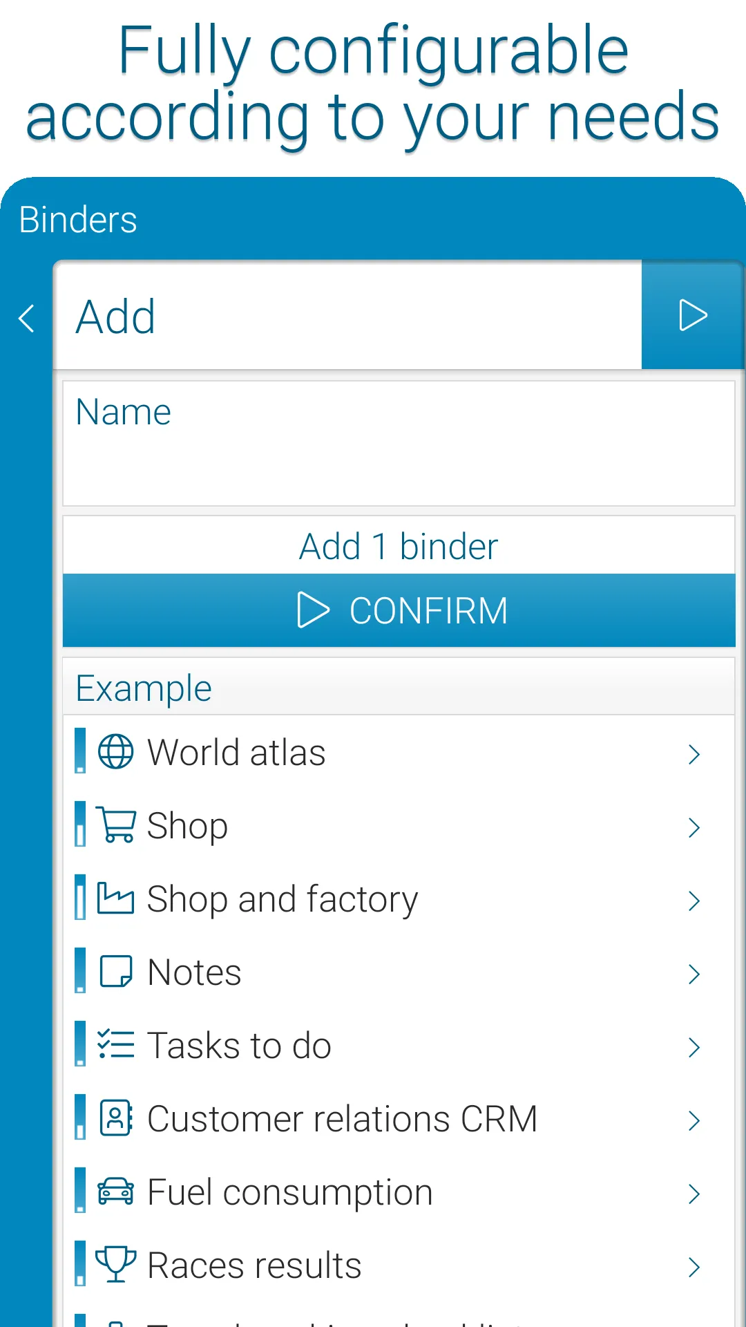 Binders | Database | Indus Appstore | Screenshot