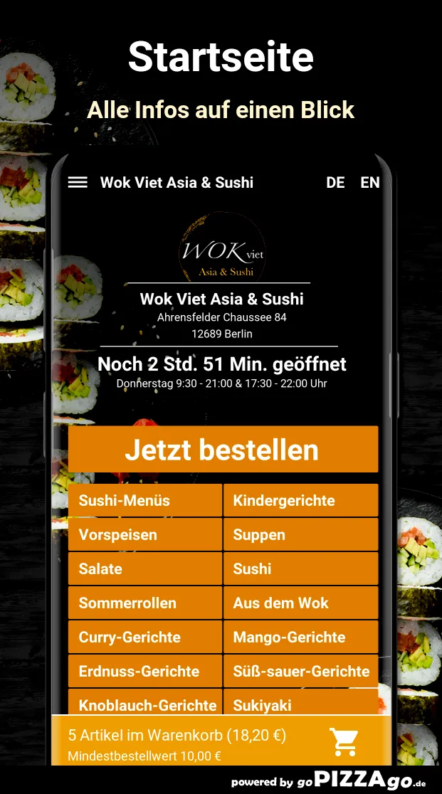 Wok Viet Asia - Sushi Berlin | Indus Appstore | Screenshot