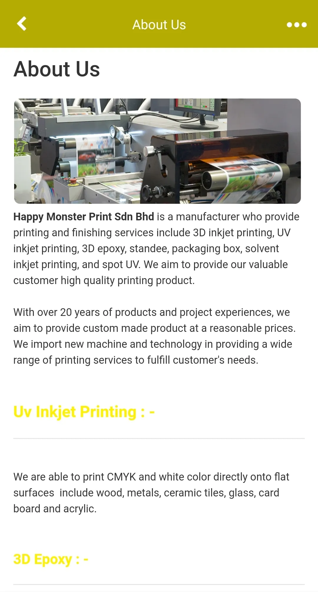 Happy Monster Print Sdn Bhd | Indus Appstore | Screenshot