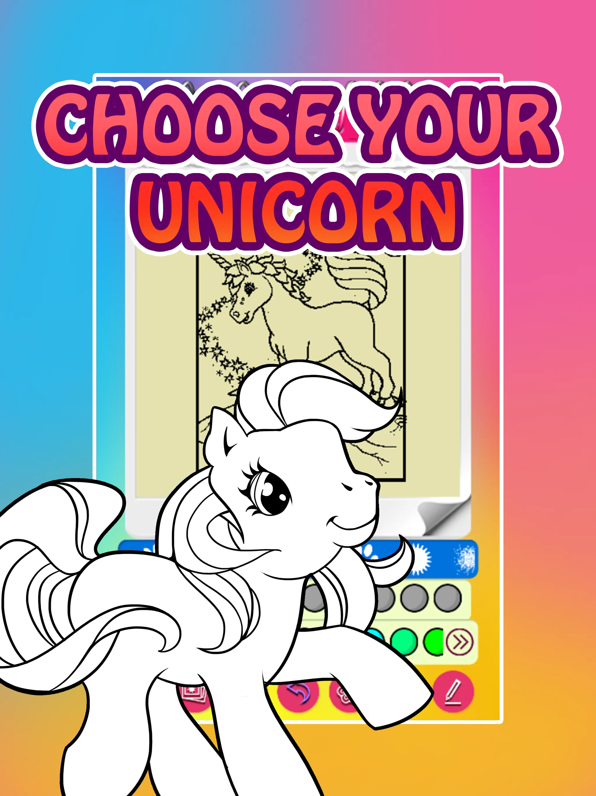 Unicorn Pony Coloring Book | Indus Appstore | Screenshot