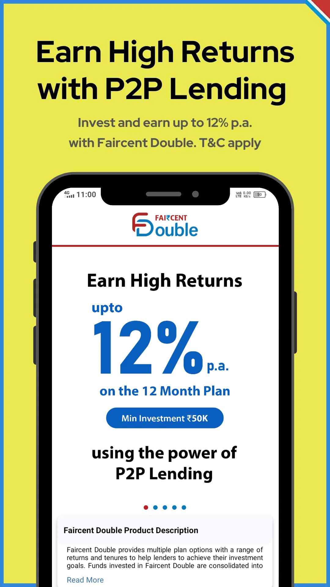 Faircent Double: Invest & Earn | Indus Appstore | Screenshot