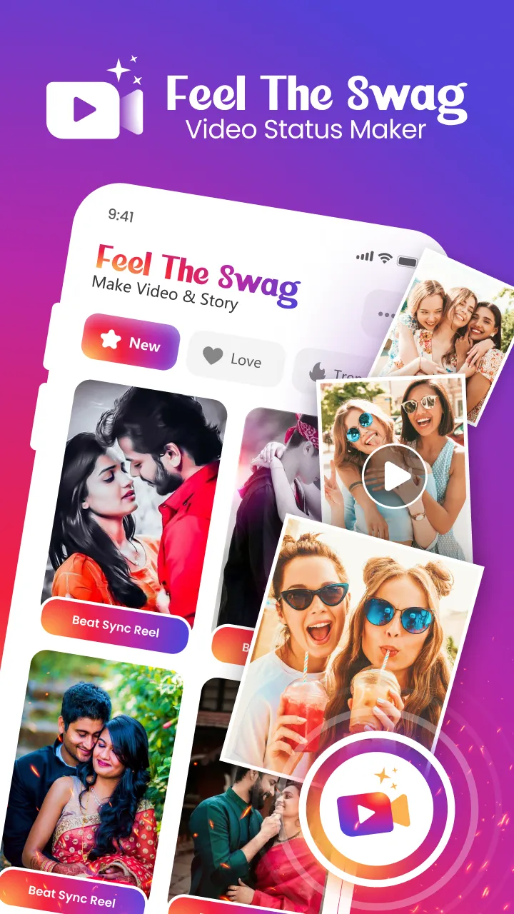 Feel The Swag Lyrics Vid Maker | Indus Appstore | Screenshot