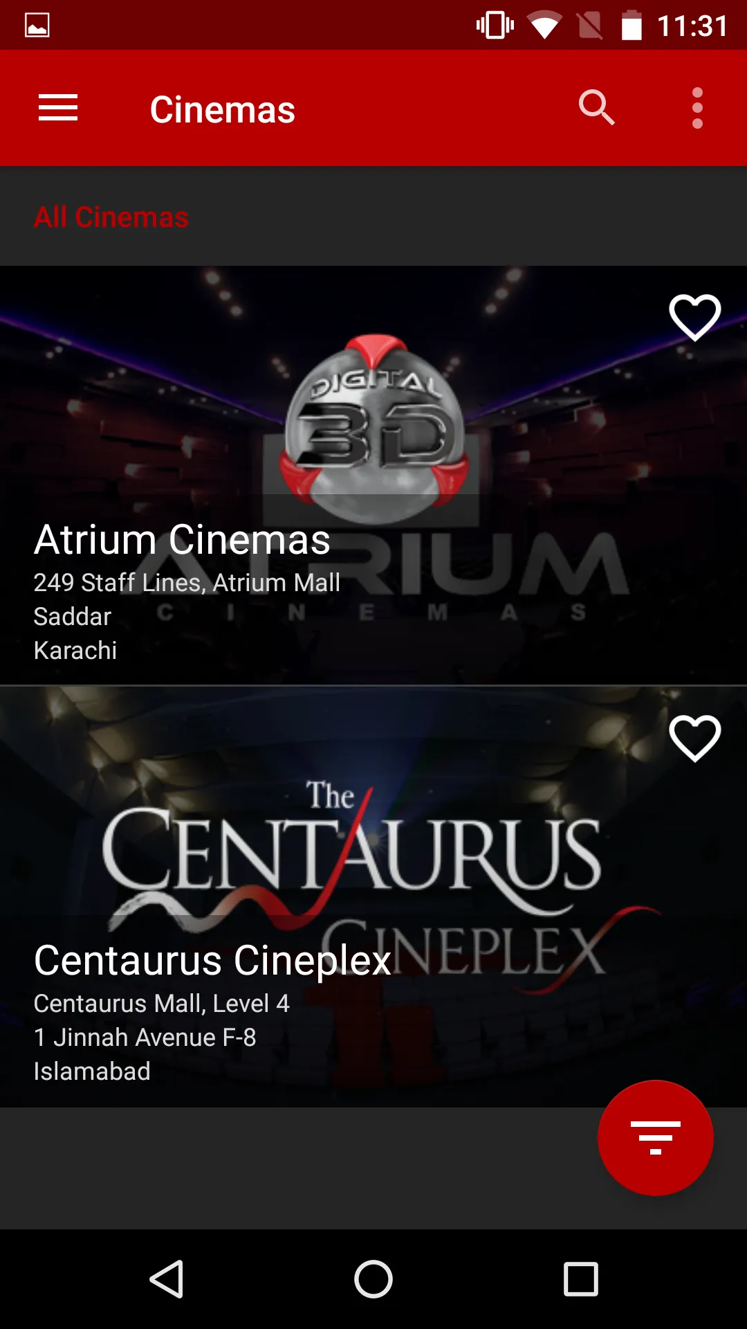 ME Cinemas | Indus Appstore | Screenshot