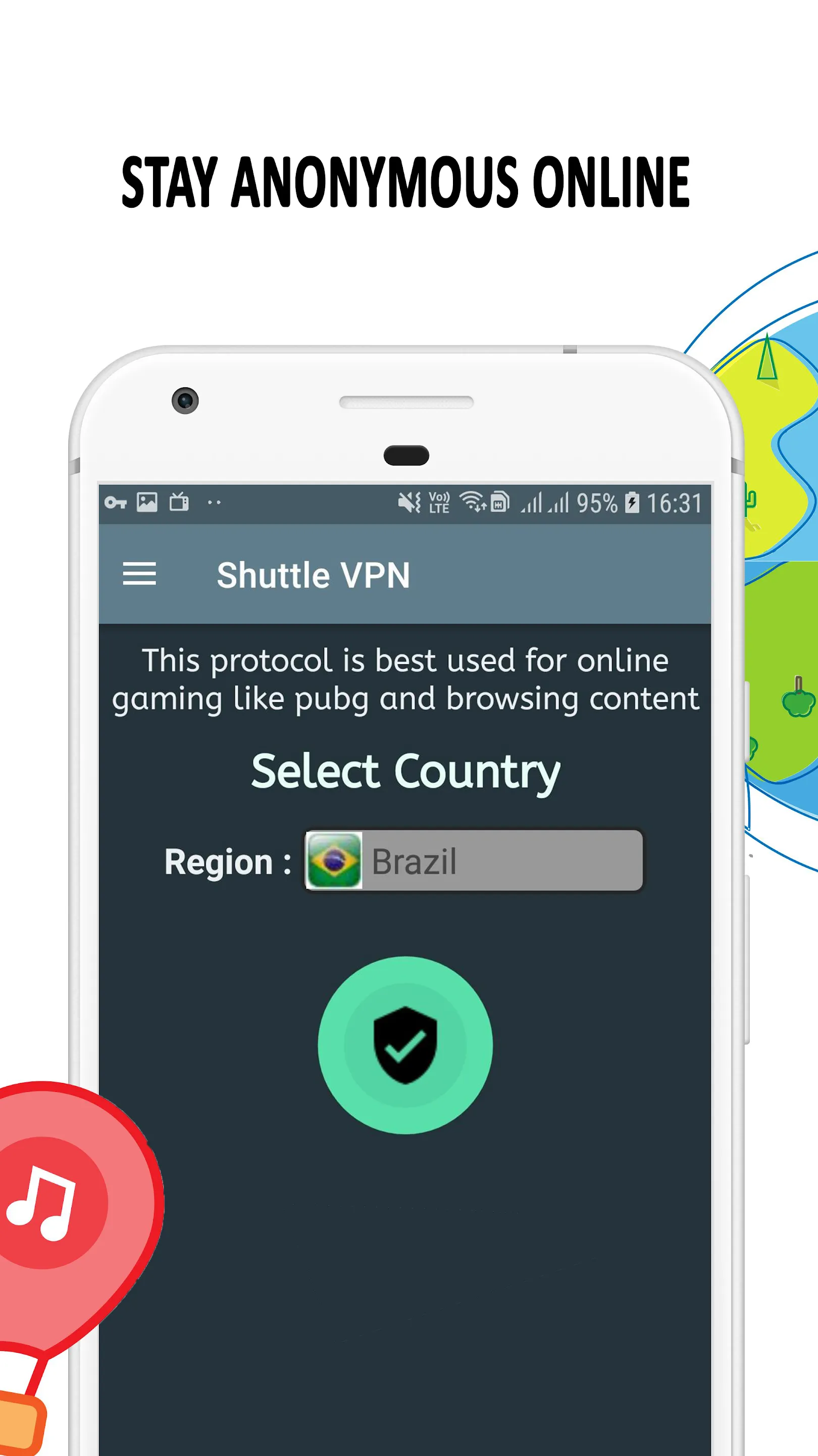 VPN Shuttle: Fast & Secure VPN | Indus Appstore | Screenshot