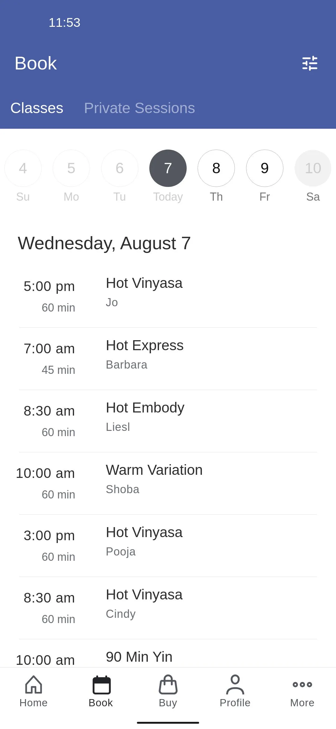 Embody Hot Yoga | Indus Appstore | Screenshot