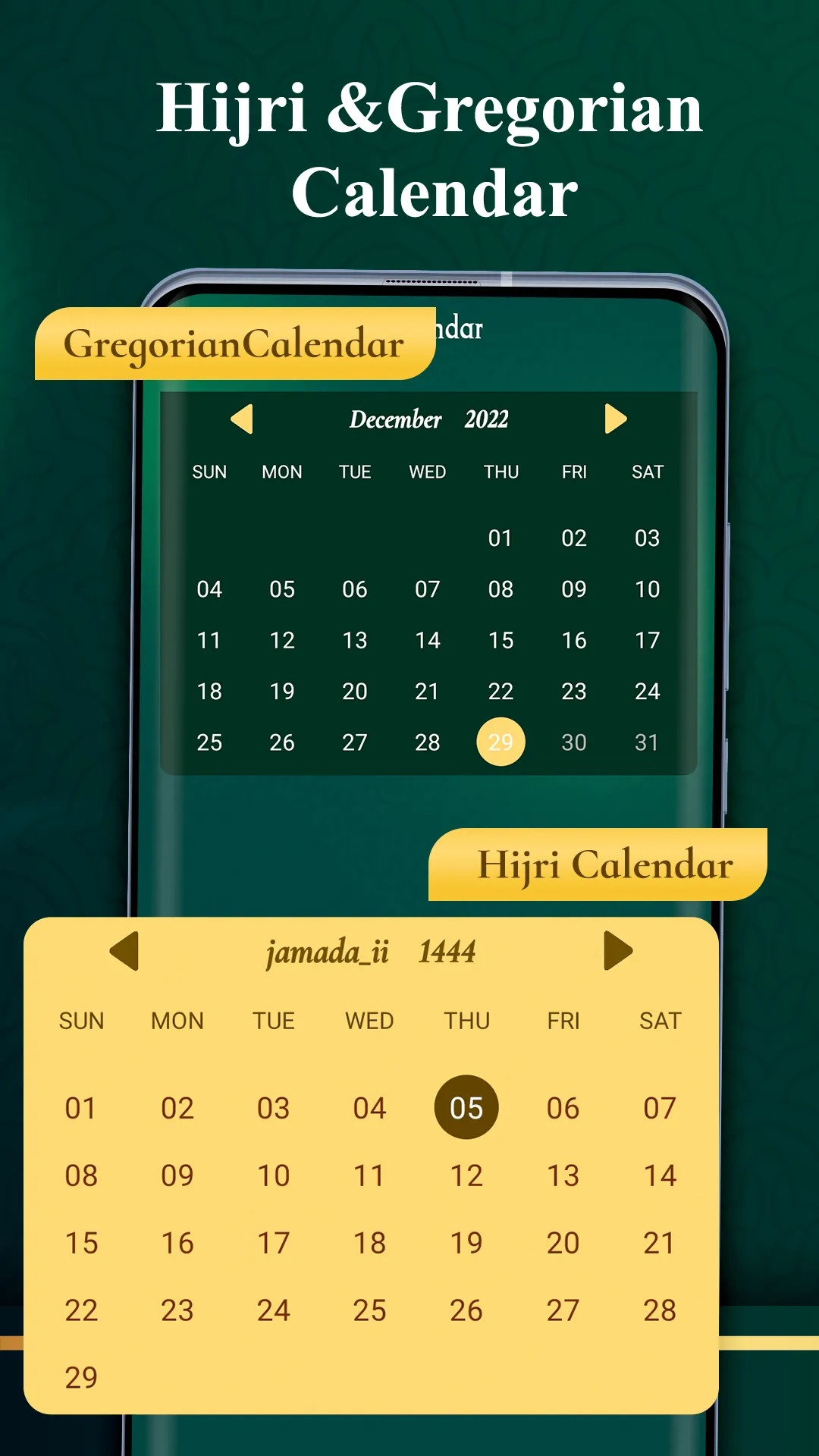 Hijri Islamic Calendar | Indus Appstore | Screenshot