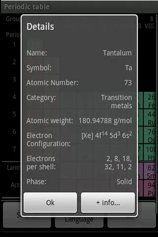 PeriodicTable | Indus Appstore | Screenshot