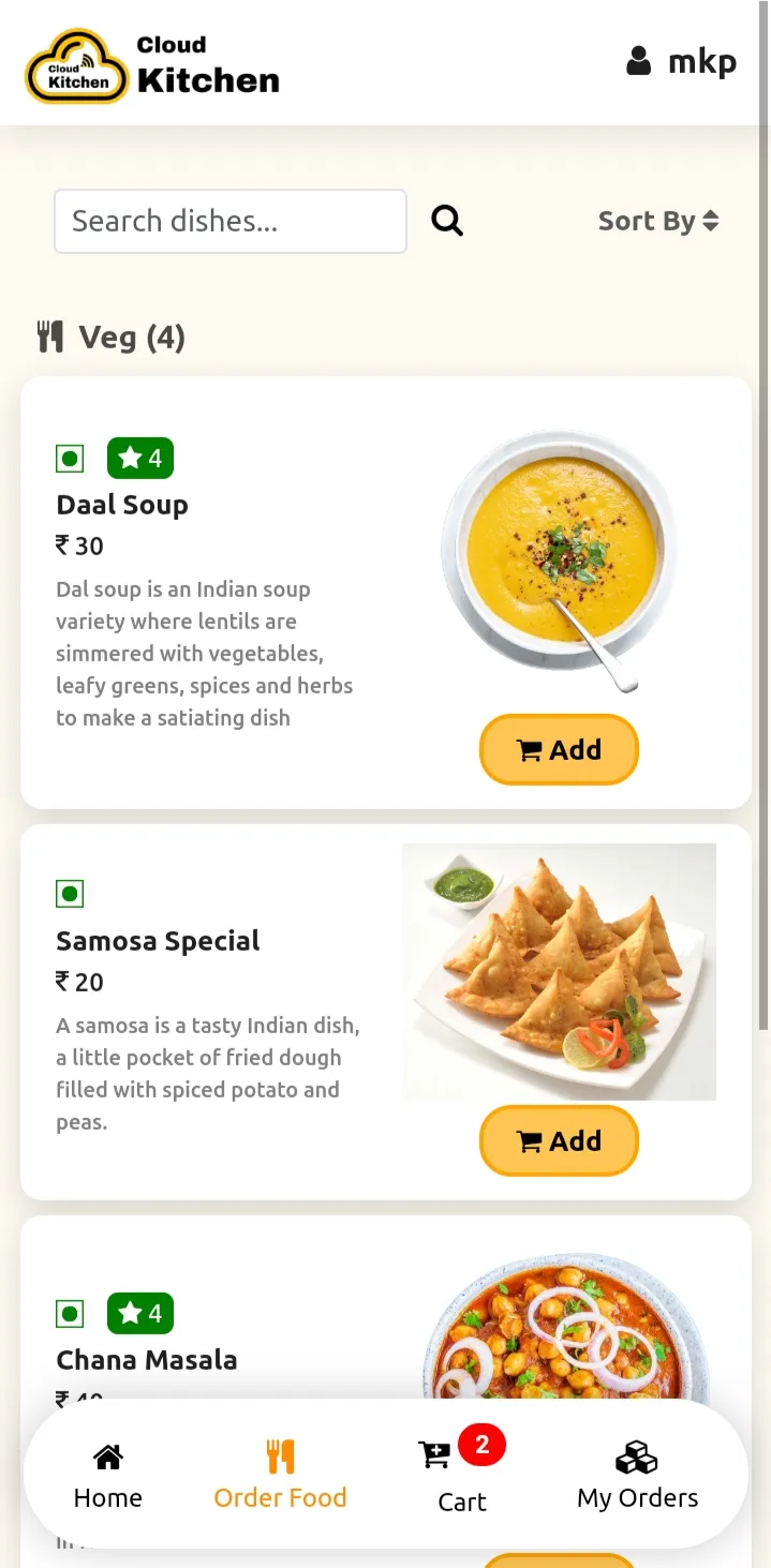 Cloud Kitchen - Dine Delicious | Indus Appstore | Screenshot