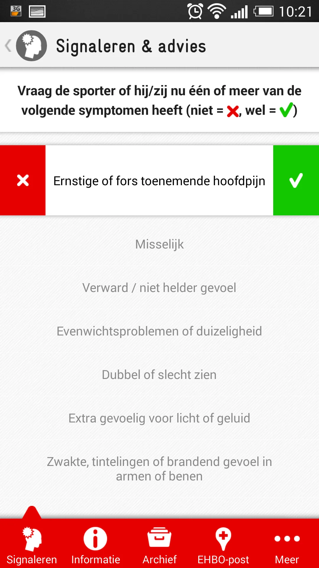 Hoofdletsel Sport | Indus Appstore | Screenshot